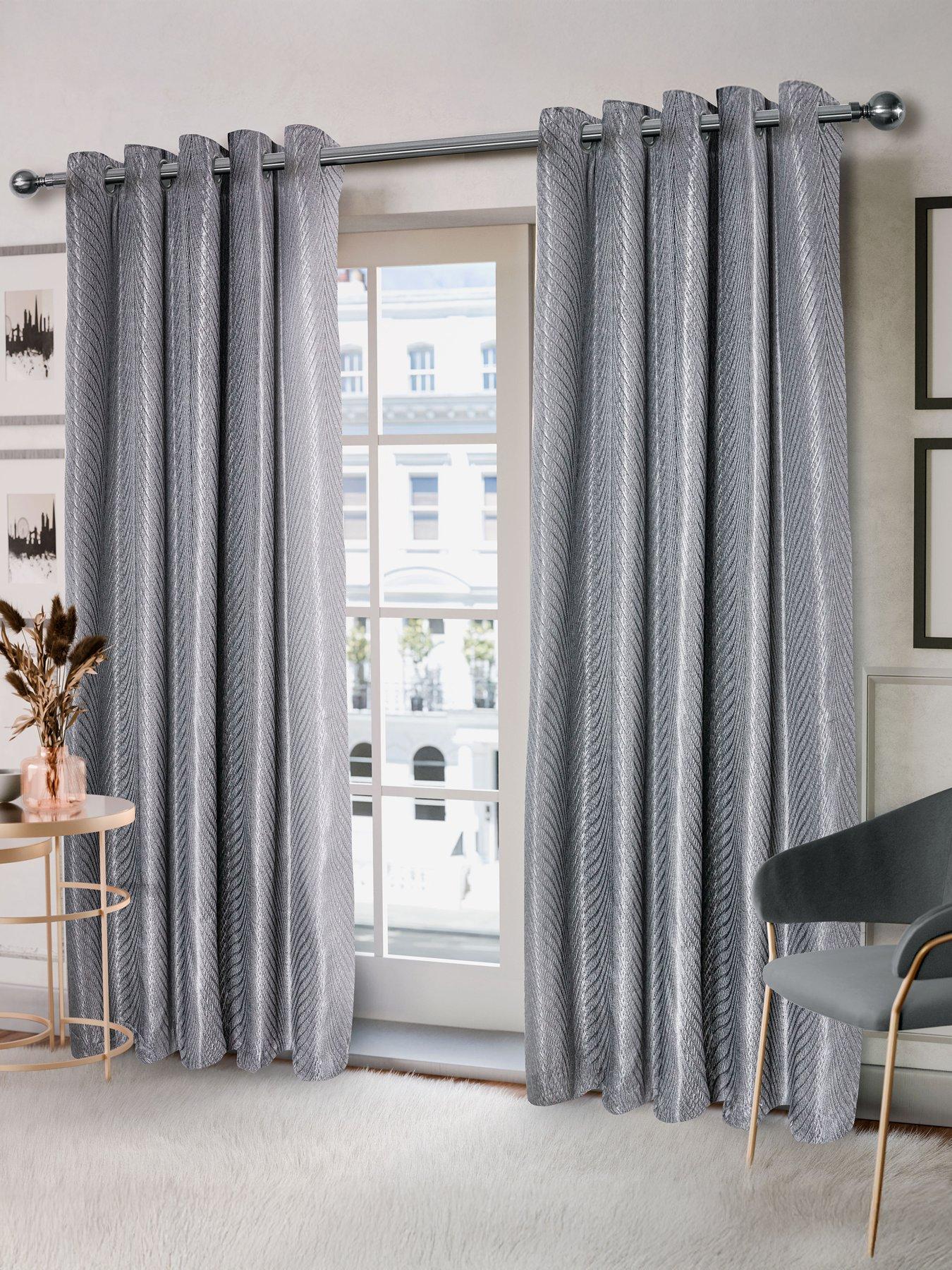 Image 1 of 4 of The Very Collection Wave Lined Eyelet Curtains