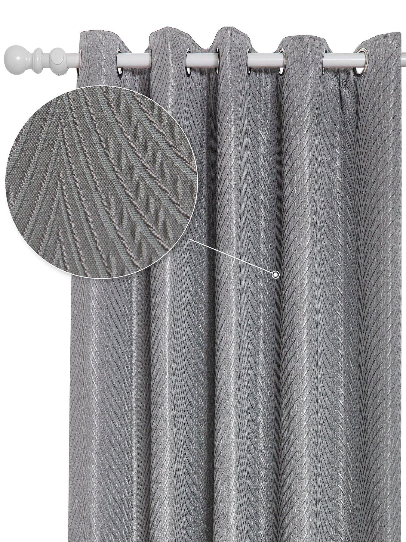 Image 2 of 4 of The Very Collection Wave Lined Eyelet Curtains