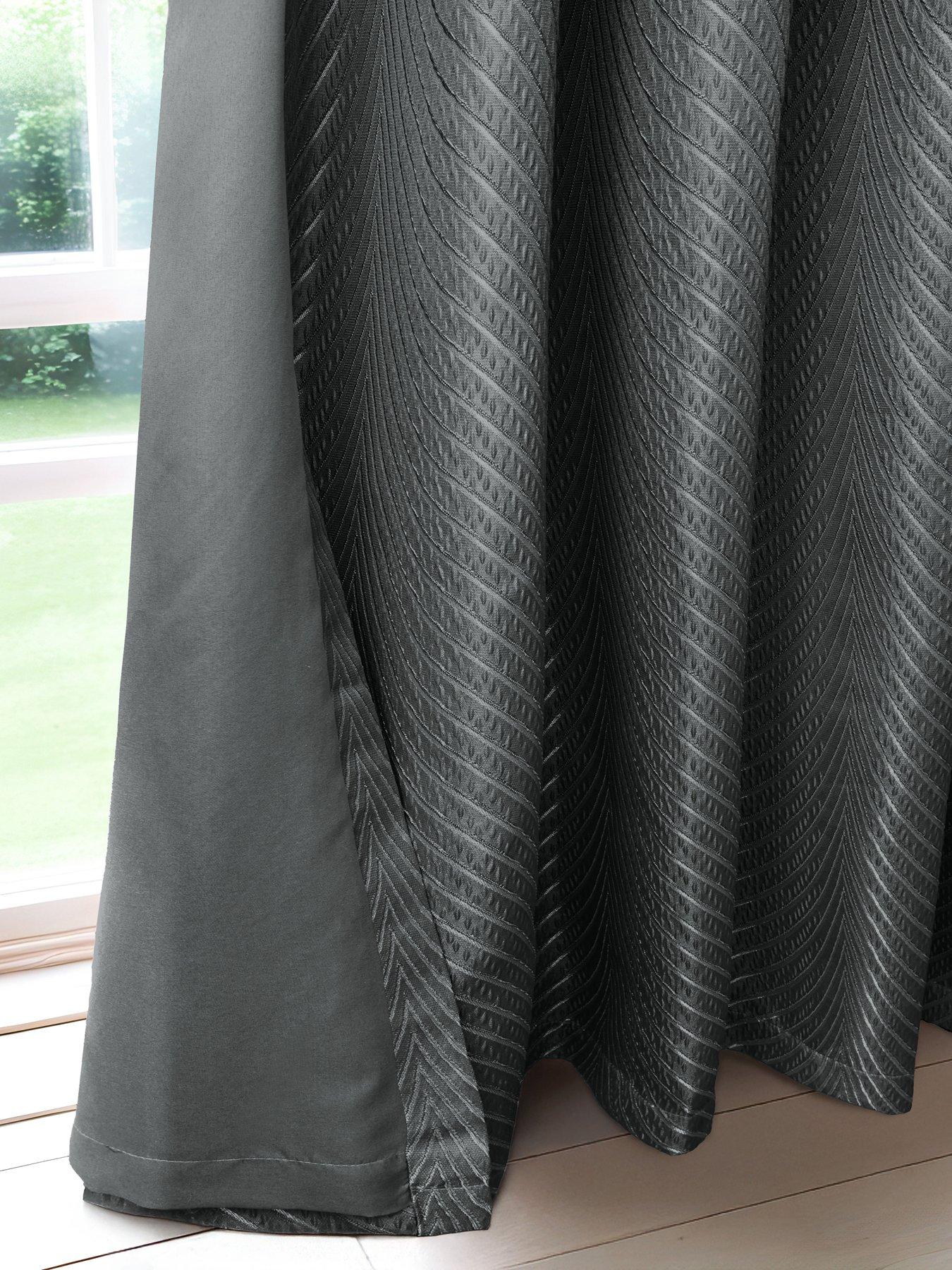 Image 4 of 4 of The Very Collection Wave Lined Eyelet Curtains