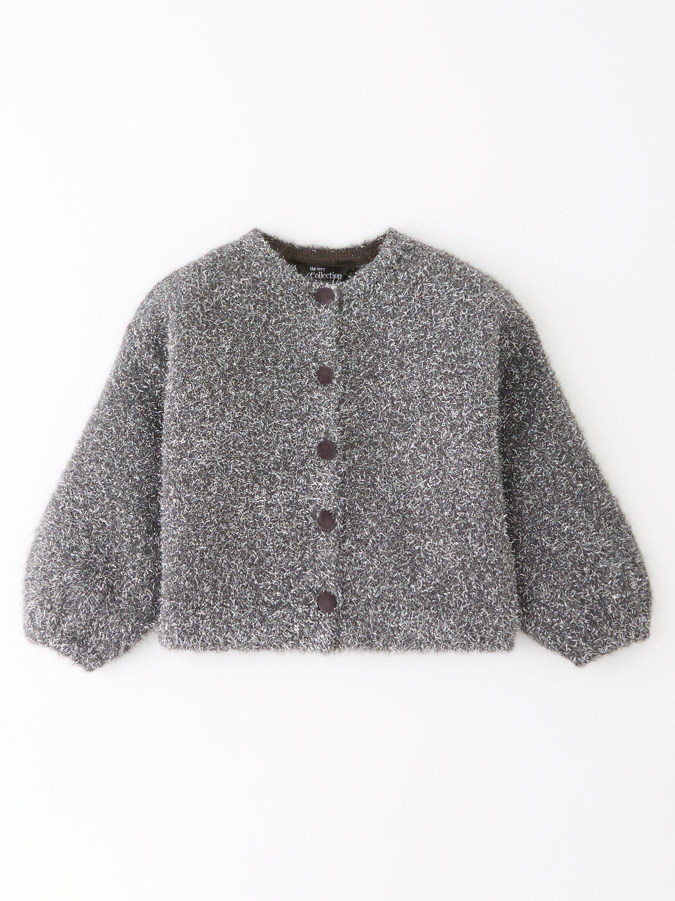 undefined Girls Sparkle Cardigan - Black