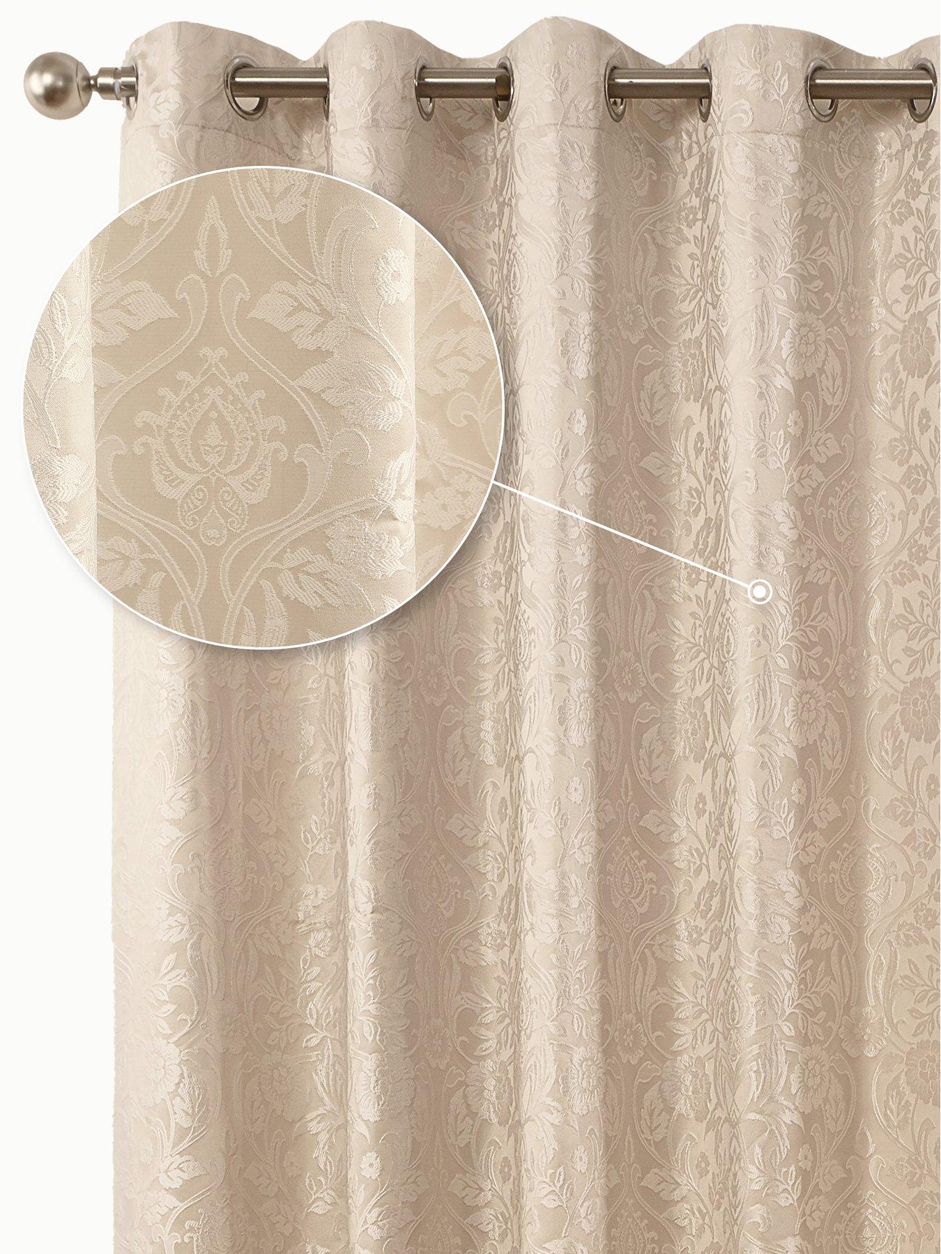 Image 2 of 5 of The Very Collection Floral Lined Eyelet Curtains