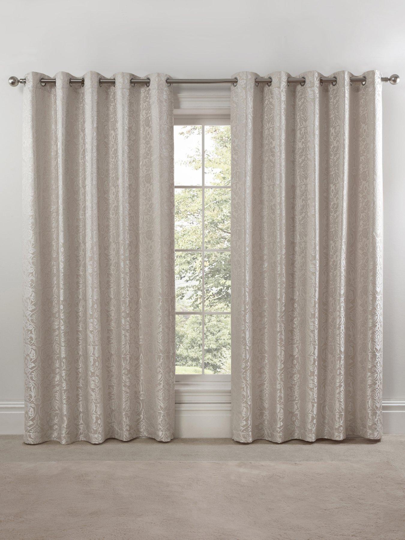 Image 4 of 5 of The Very Collection Floral Lined Eyelet Curtains