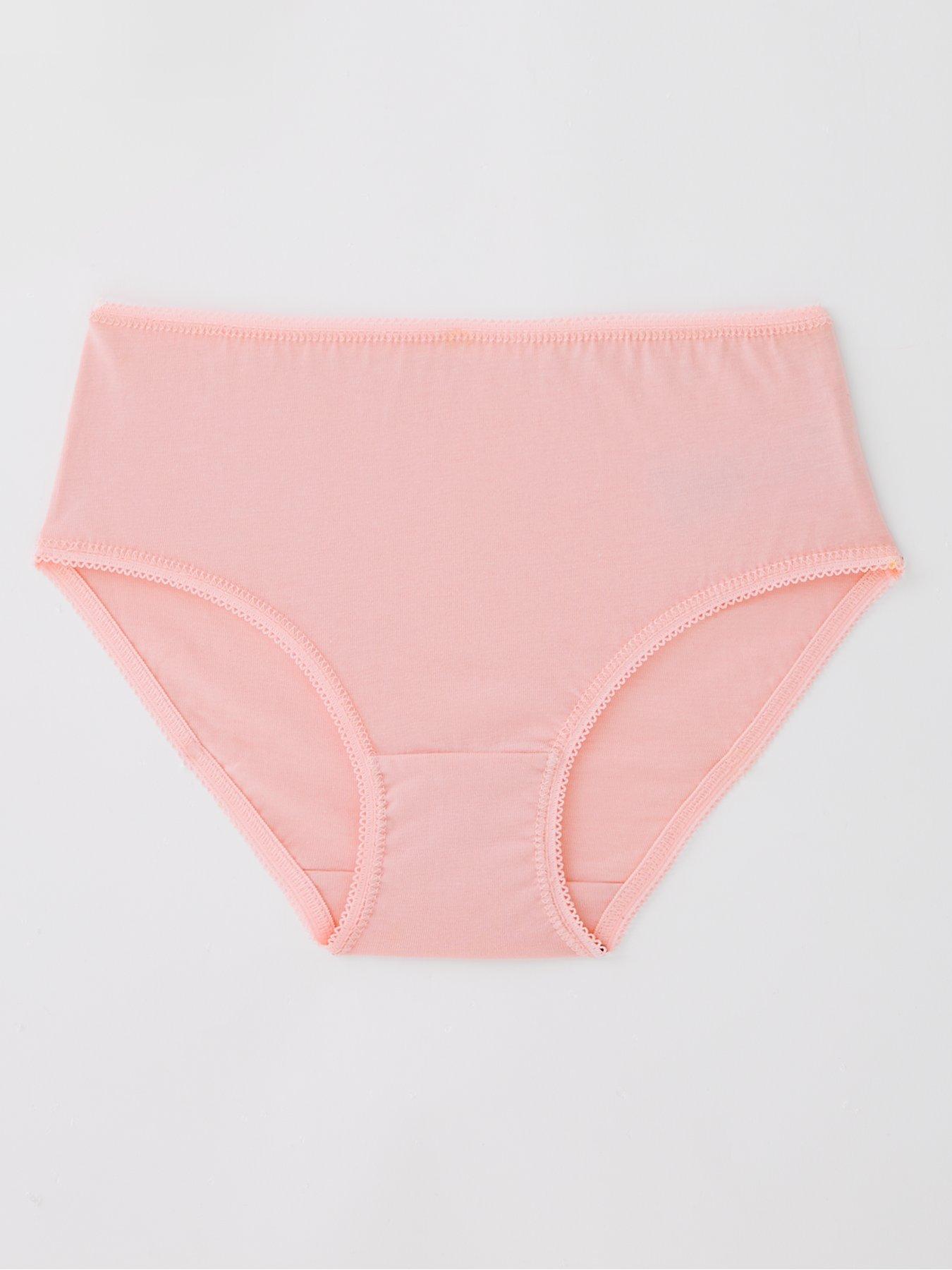 back image of mini-v-by-very-girls-5-pack-floral-briefs-multi