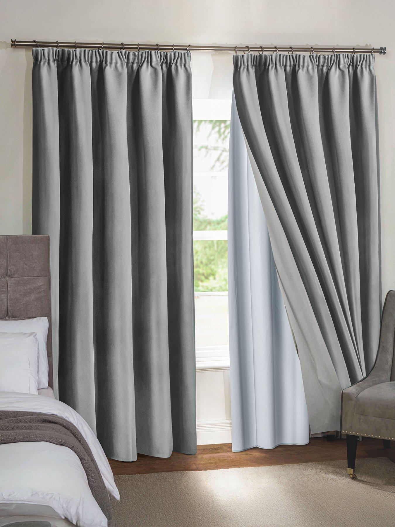 Image 1 of 7 of The Very Collection Pleated Curtain Blackout Lining