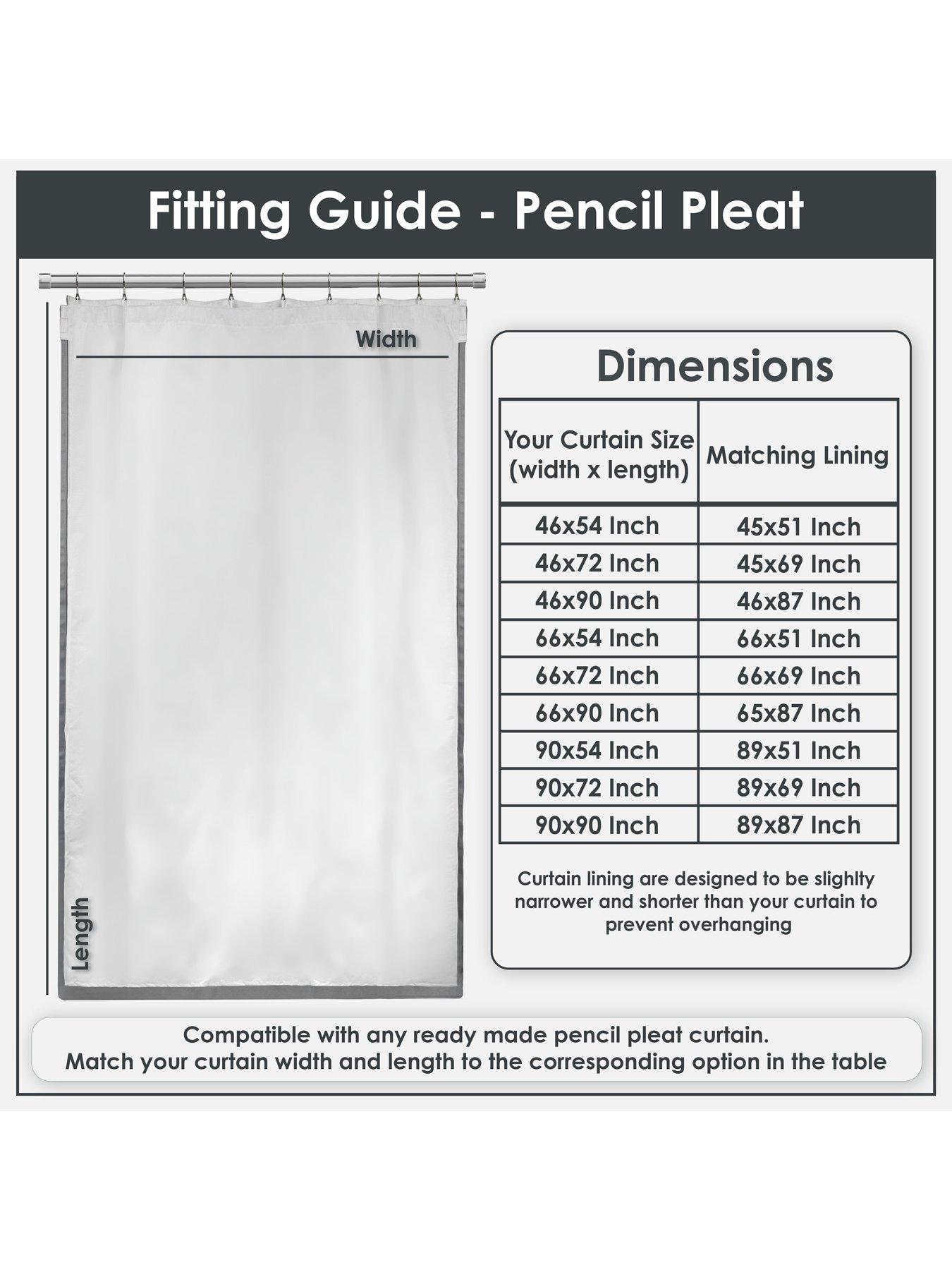 Image 7 of 7 of The Very Collection Pleated Curtain Blackout Lining