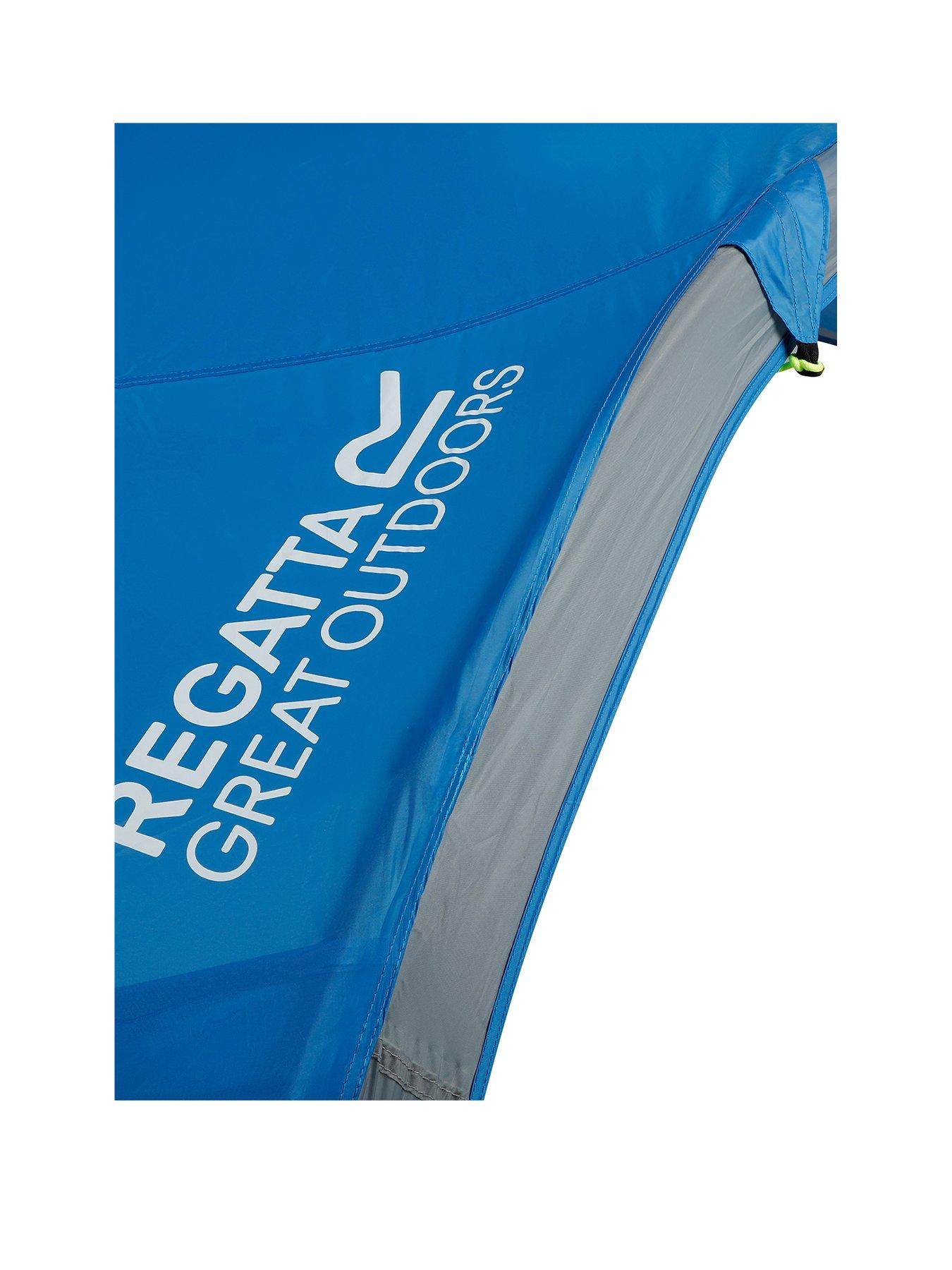  image of regatta-3m-family-steel-frame-camping-gazebo-blue