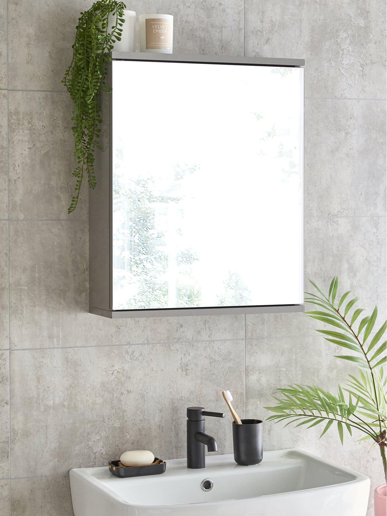 undefined Rowan Gloss 1 Door Mirror Cabinet - FSC® Certified