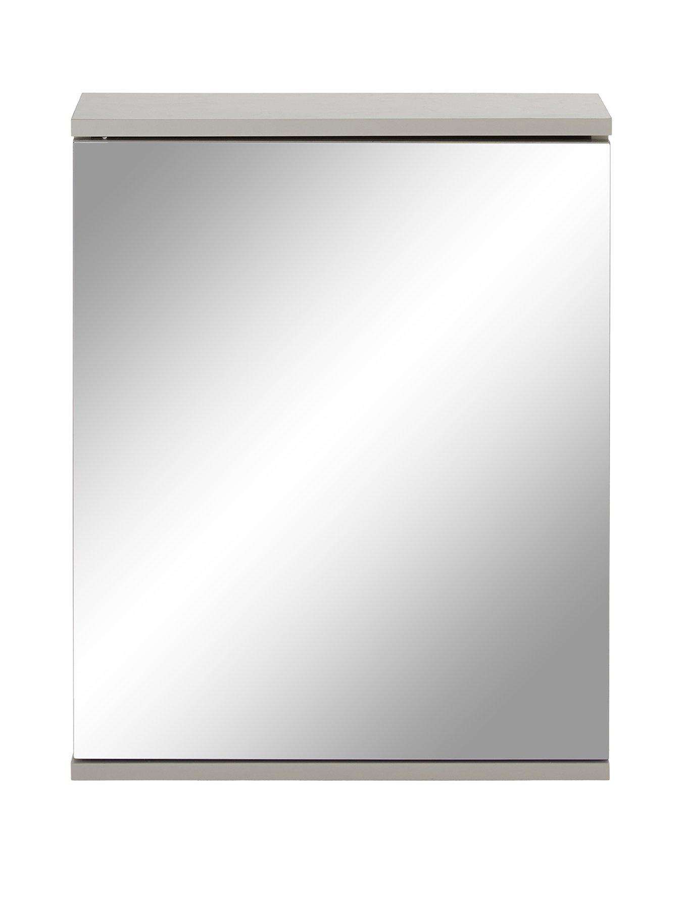 Image 2 of 7 of Very Home Rowan Gloss 1 Door Mirror Cabinet - FSC&reg; Certified