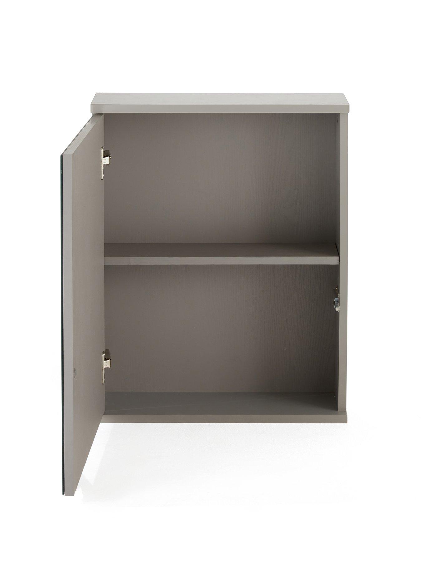 Image 4 of 7 of Very Home Rowan Gloss 1 Door Mirror Cabinet - FSC&reg; Certified