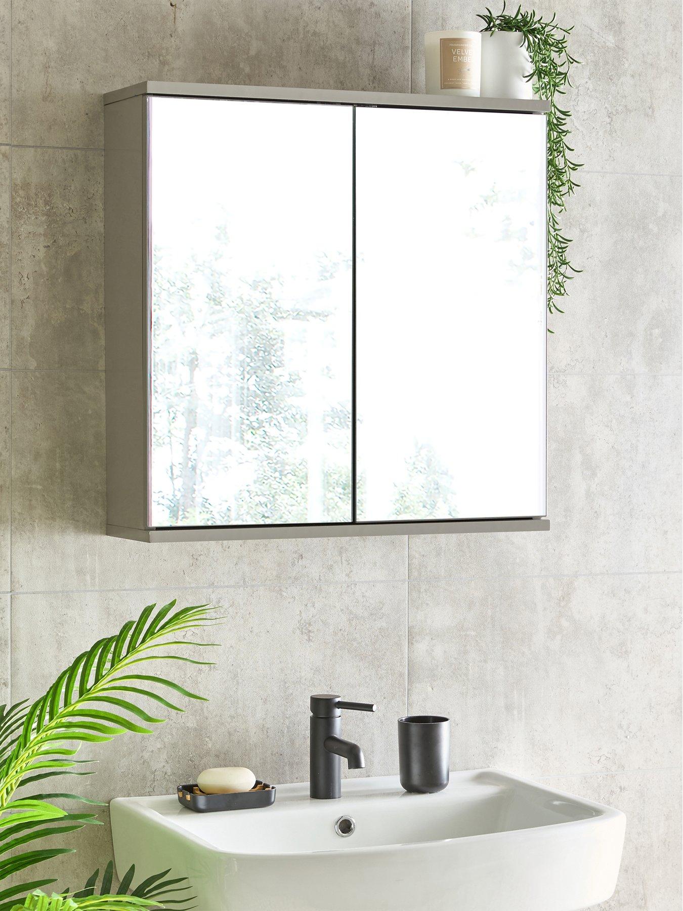 undefined Rowan Gloss 2 Door Mirror Cabinet - FSC® Certified