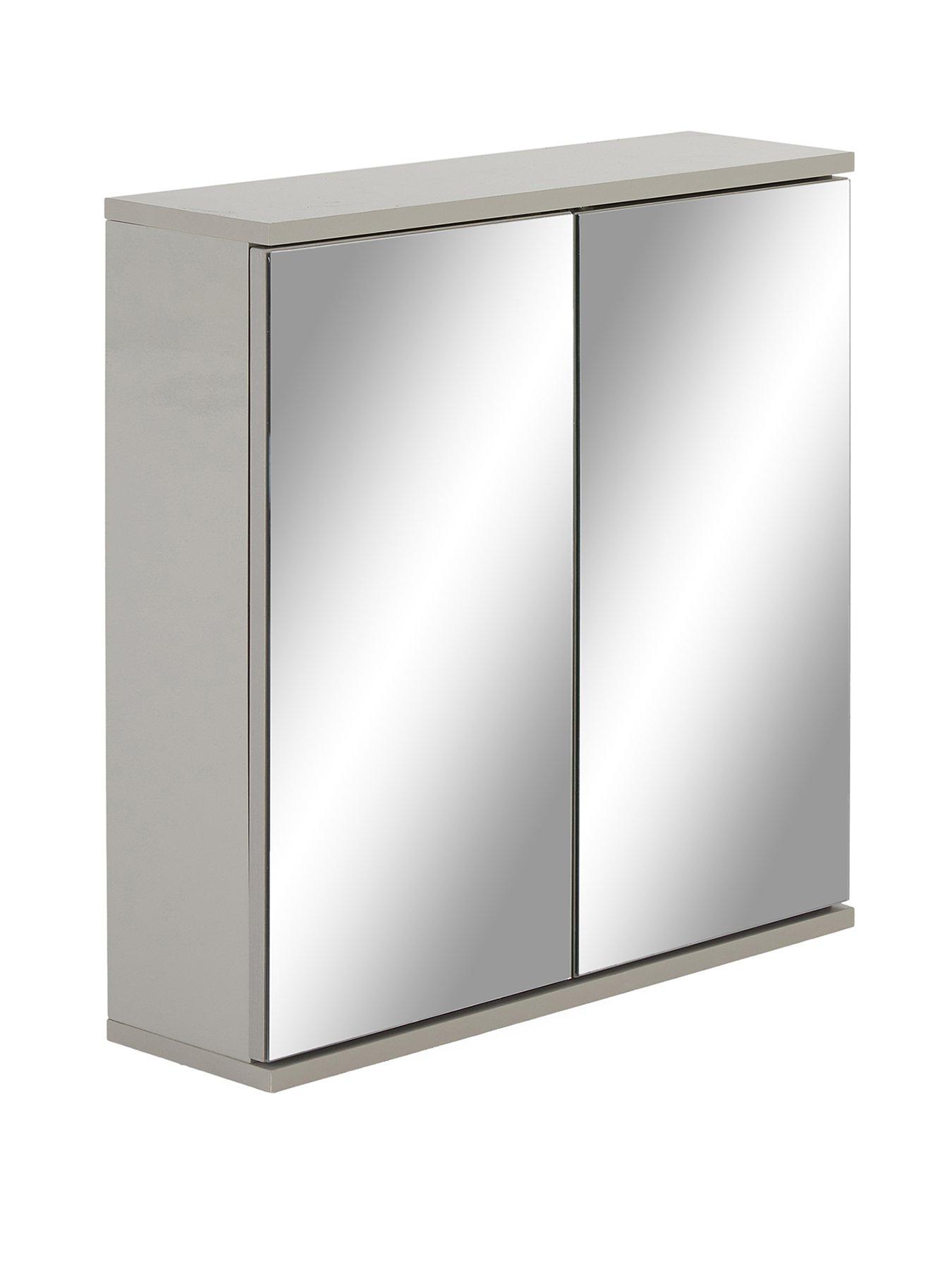 Image 3 of 7 of Very Home Rowan Gloss 2 Door Mirror Cabinet - FSC&reg; Certified