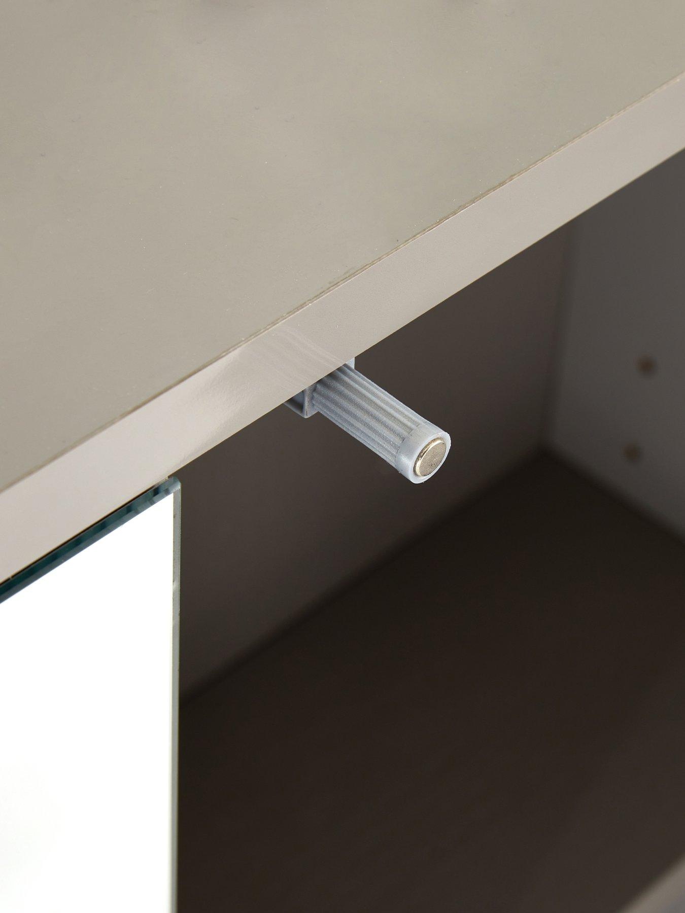 Image 5 of 7 of Very Home Rowan Gloss 2 Door Mirror Cabinet - FSC&reg; Certified