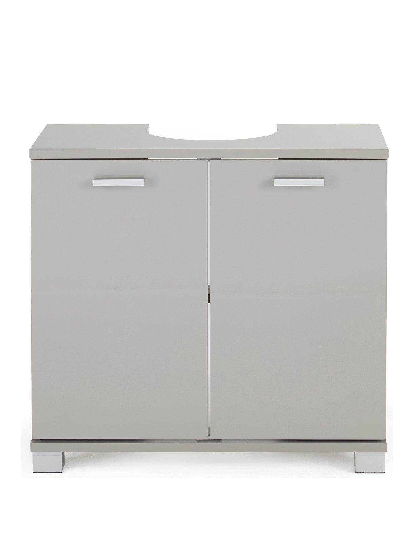 Image 2 of 7 of Very Home Rowan Gloss Under Sink Cabinet With 2 Door - FSC&reg;&nbsp;Certified