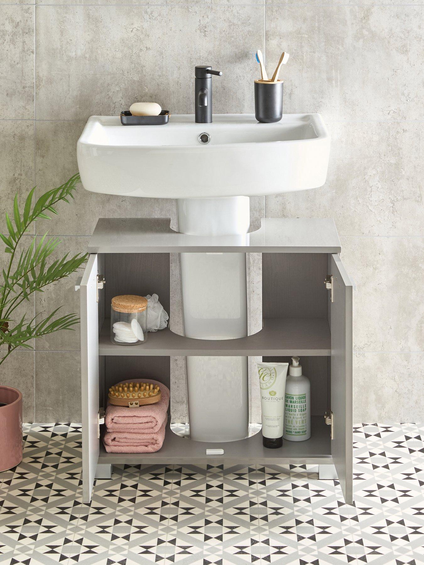 Image 7 of 7 of Very Home Rowan Gloss Under Sink Cabinet With 2 Door - FSC&reg;&nbsp;Certified