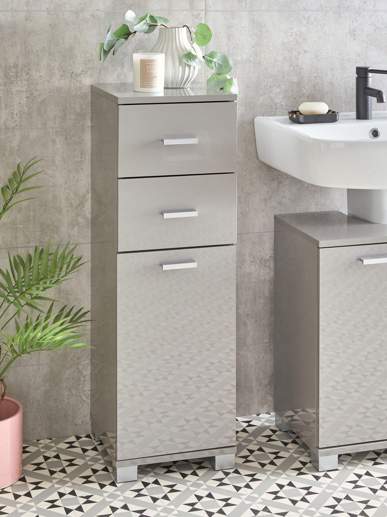 undefined Rowan Gloss Low Cabinet 1 Door 2 Drawer - FSC® Certified