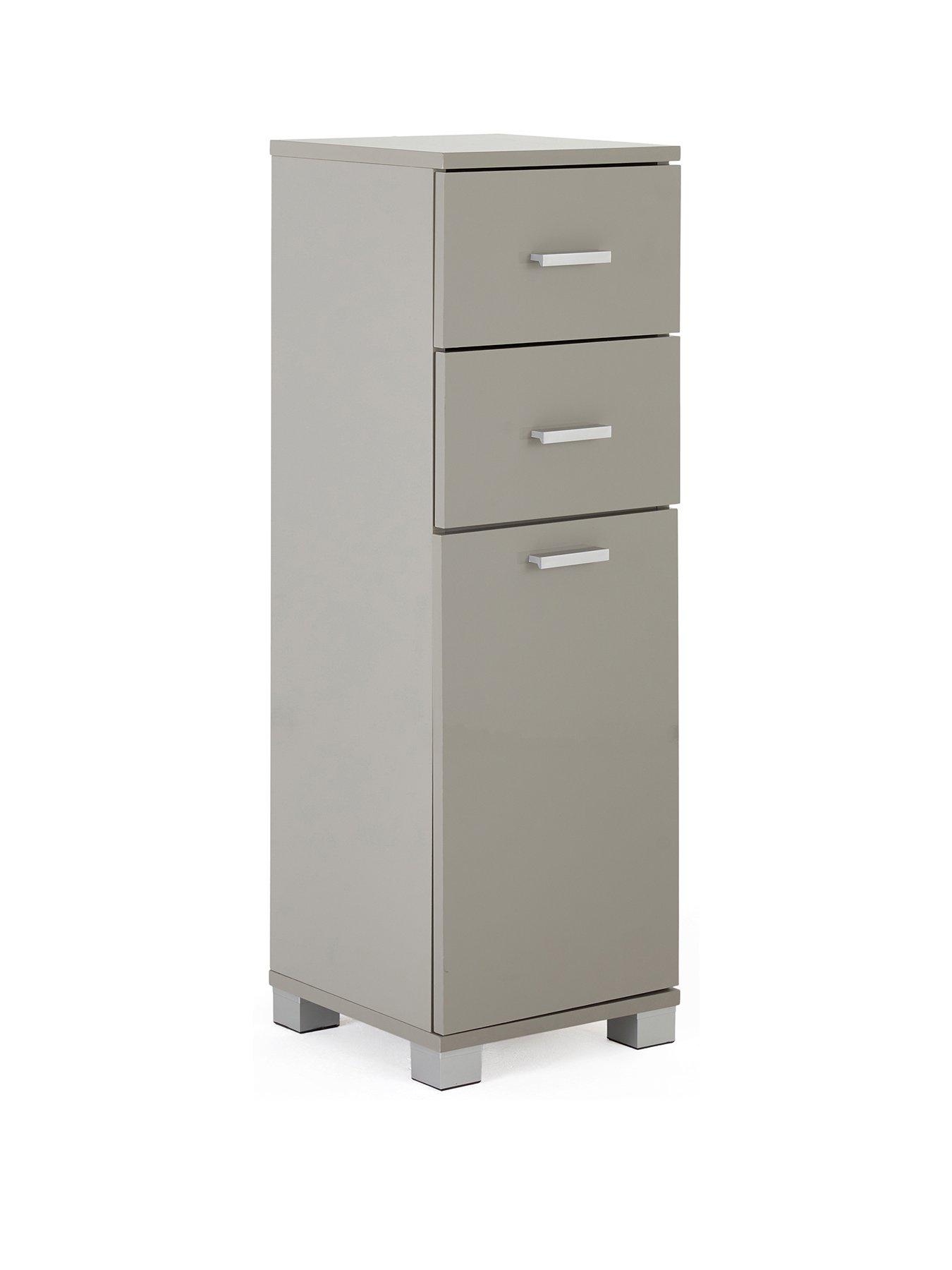 Image 3 of 7 of Very Home Rowan Gloss Low Cabinet 1 Door 2 Drawer - FSC&reg; Certified