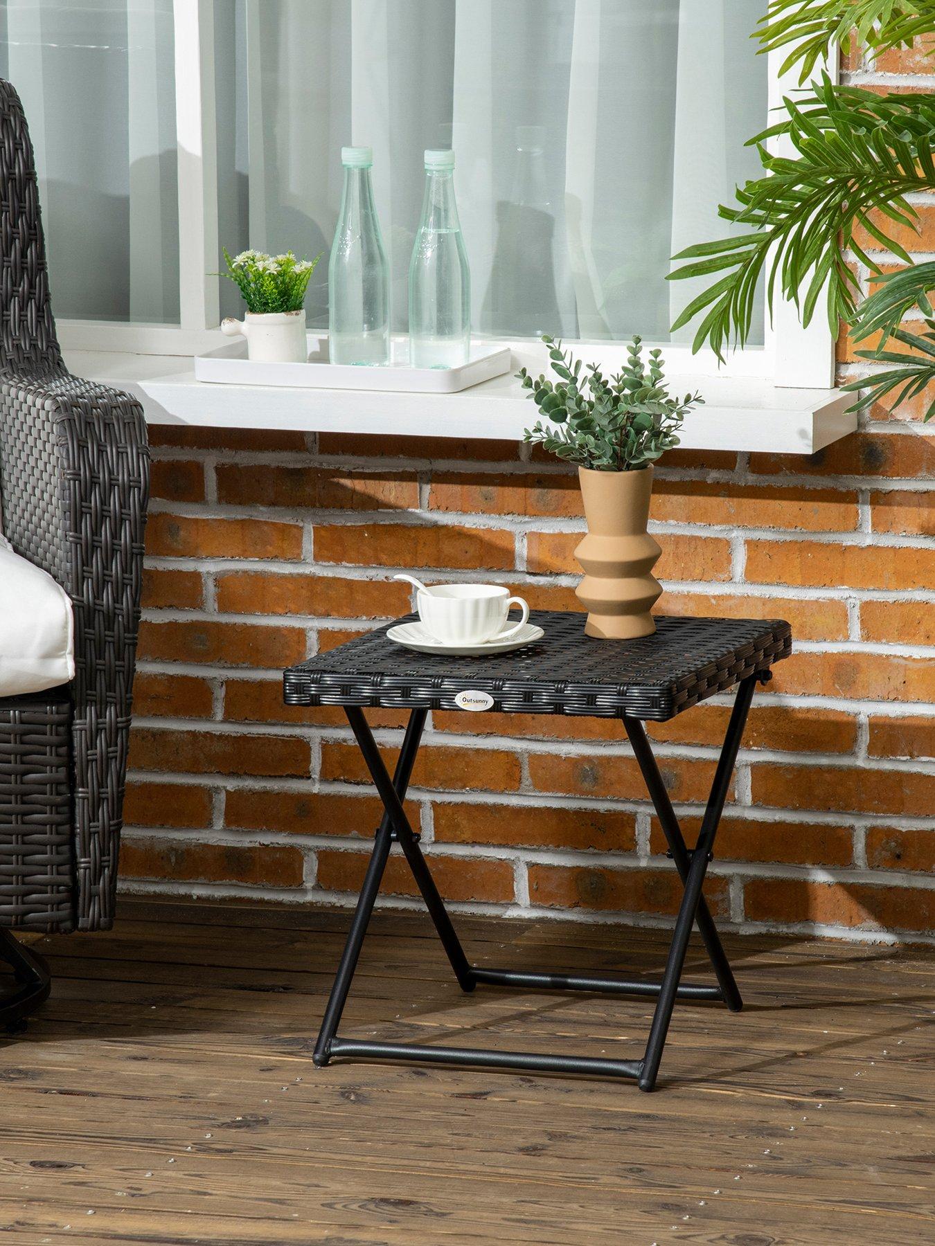 front image of outsunny-outsunny-garden-small-folding-square-rattan-coffee-table-bistro-40h-x-40l-x-40wcm-black