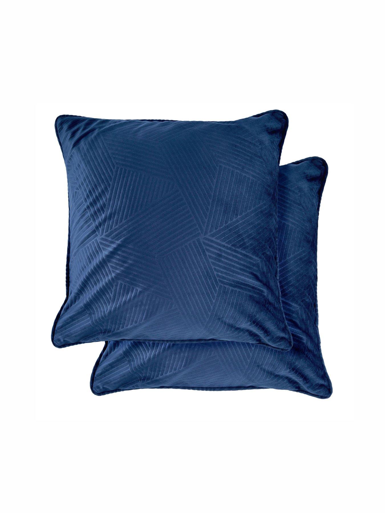 The Very Collection Geo Velvet Filled Cushion Pair