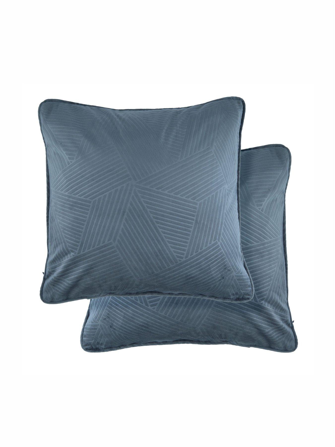 The Very Collection Geo Velvet Filled Cushion Pair