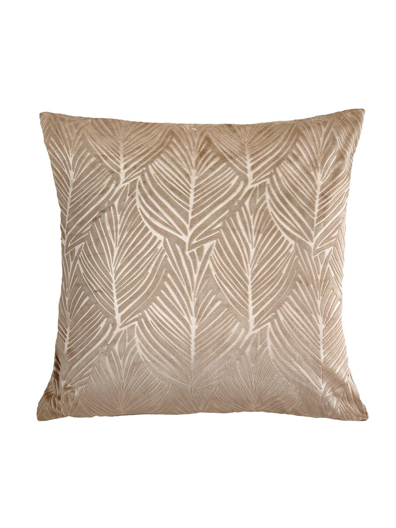 the-very-collection-leaf-embossed-velvet-filled-cushion-pair-43x43cm