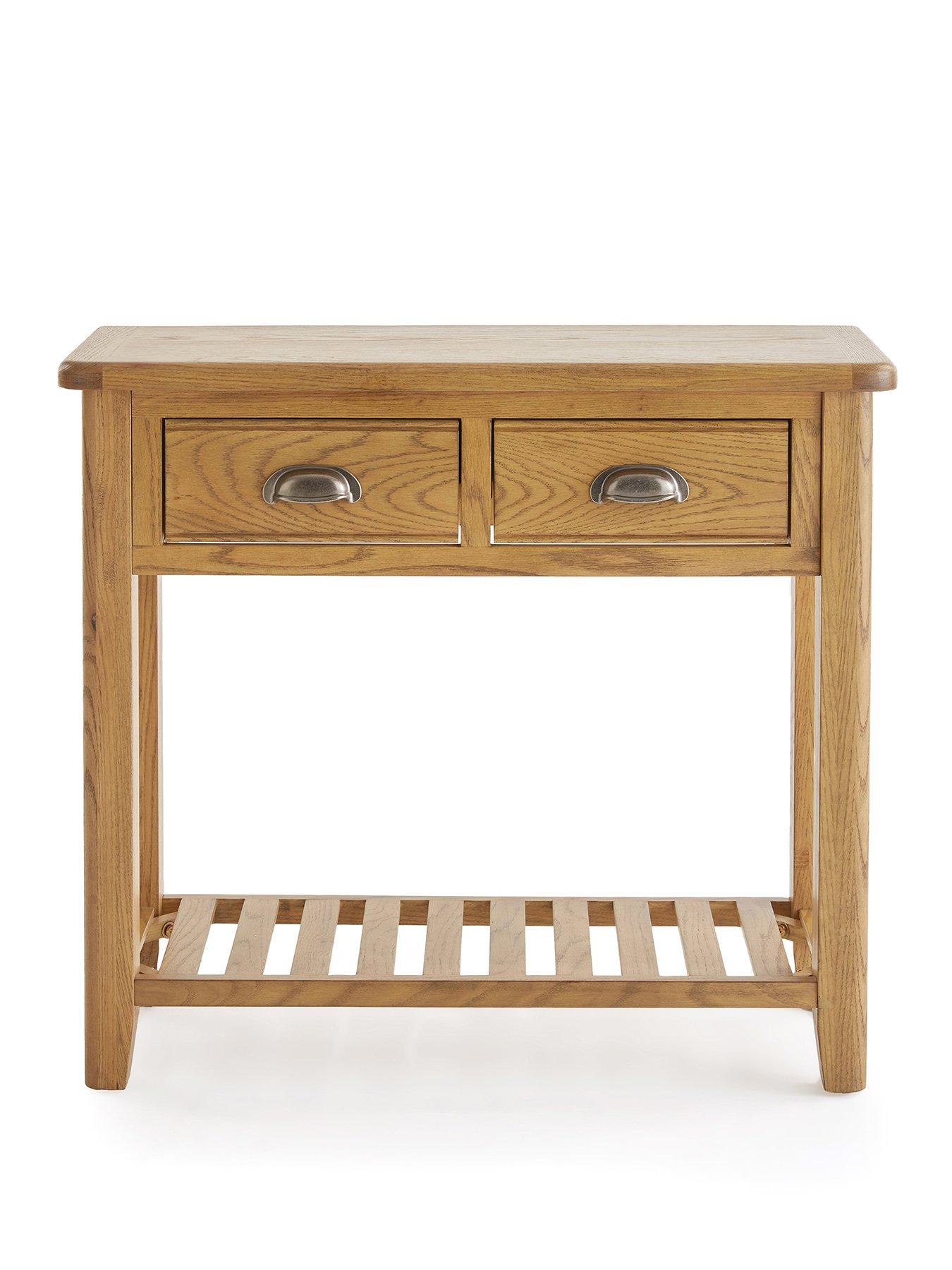 Image 2 of 7 of The Very Collection Woodland Console Table - Oak