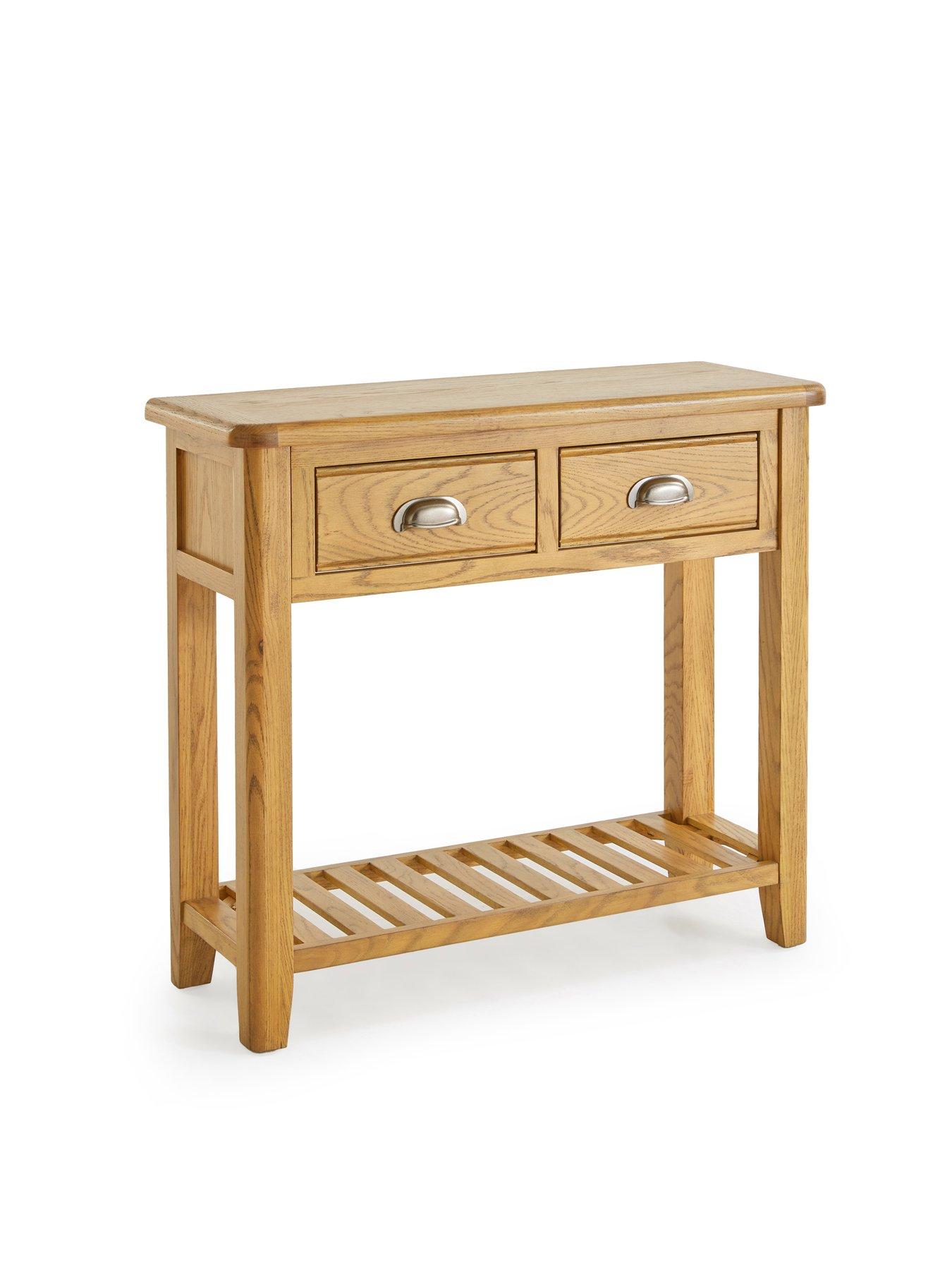 Image 3 of 7 of The Very Collection Woodland Console Table - Oak