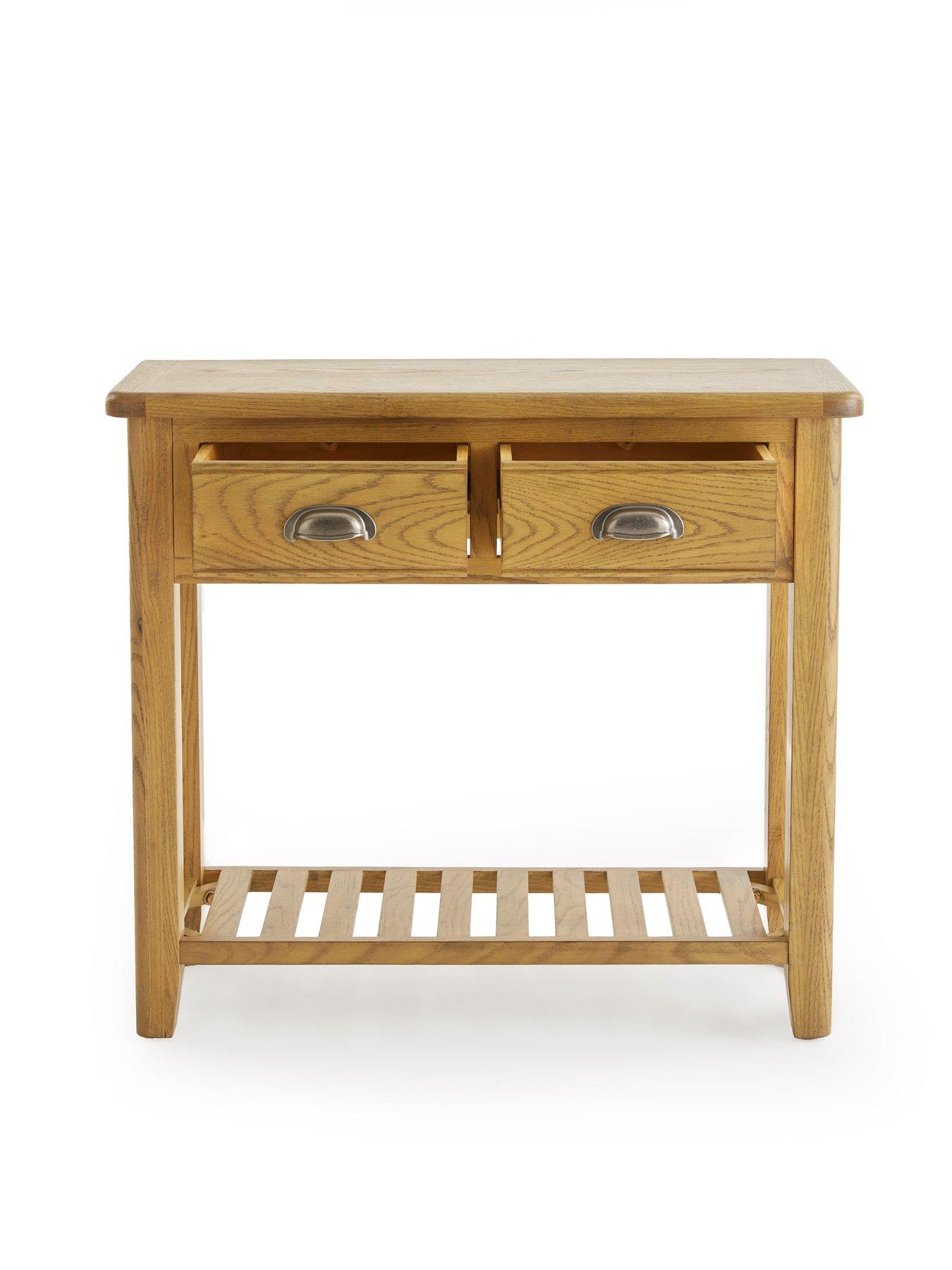 Image 4 of 7 of The Very Collection Woodland Console Table - Oak