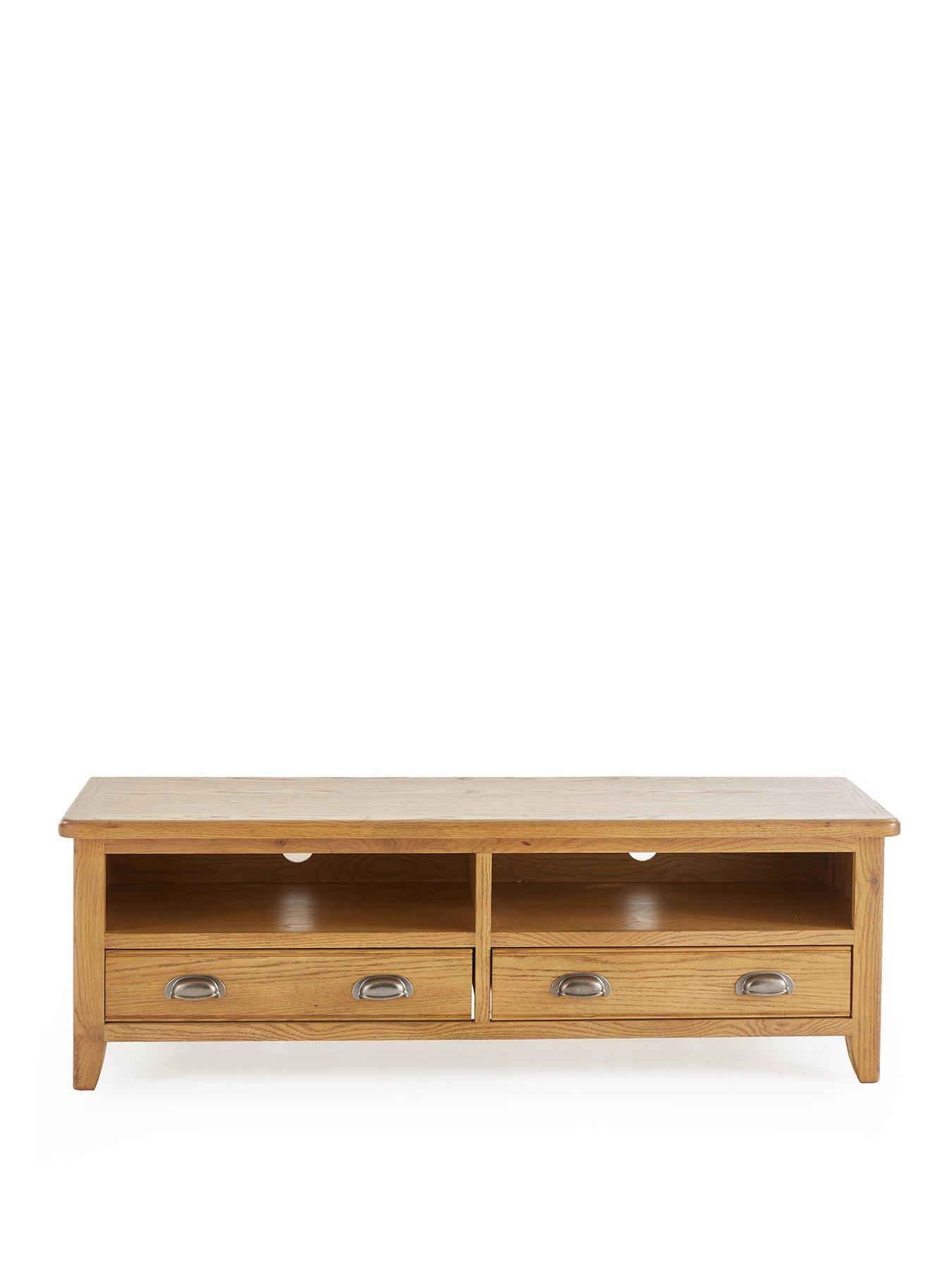 Image 2 of 7 of Very Home Woodland Large TV Unit - Oak - fits up&nbsp;to&nbsp;55 inch TV&nbsp;