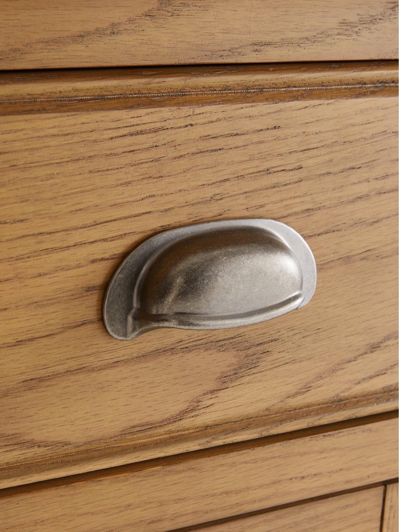  image of very-home-woodland-ready-assemblednbsplarge-sideboard-with-wine-rack-oak