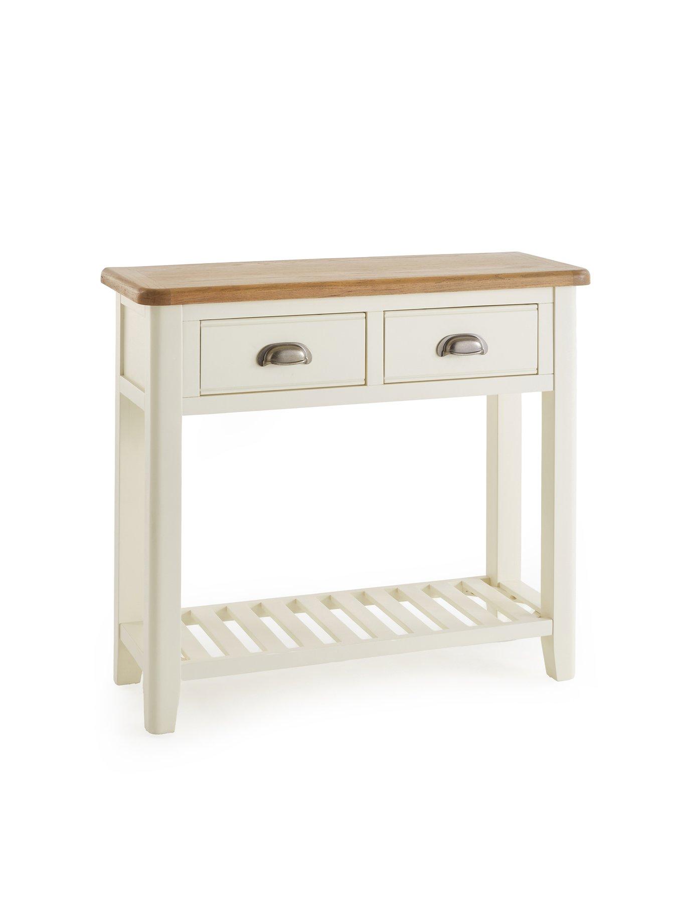 Image 3 of 7 of Very Home Woodland&nbsp;Console Table - White/Oak
