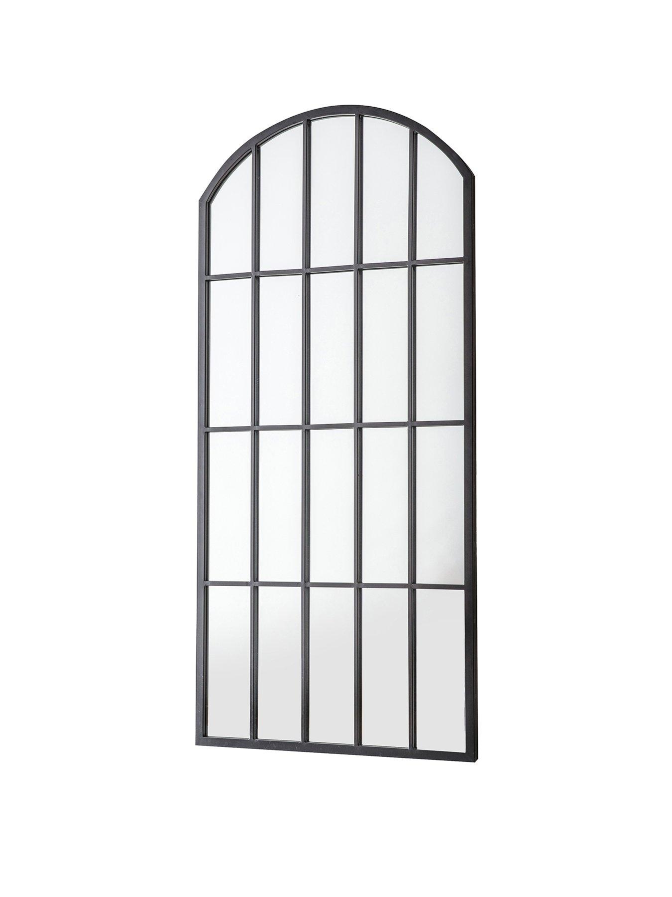  image of gallery-kemsley-outdoor-mirror-black-1400x650mm