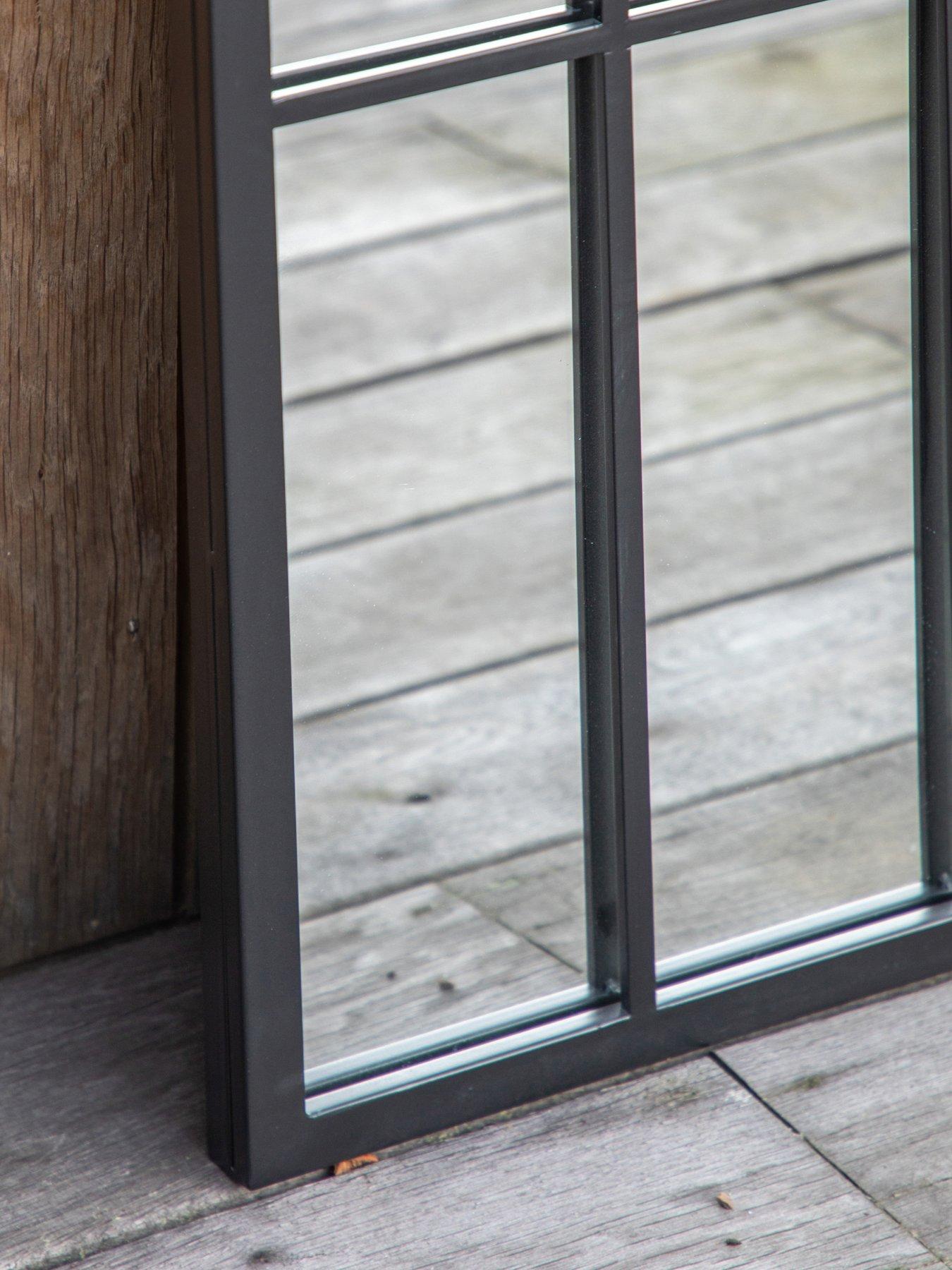  image of gallery-kemsley-outdoor-mirror-black-1400x650mm