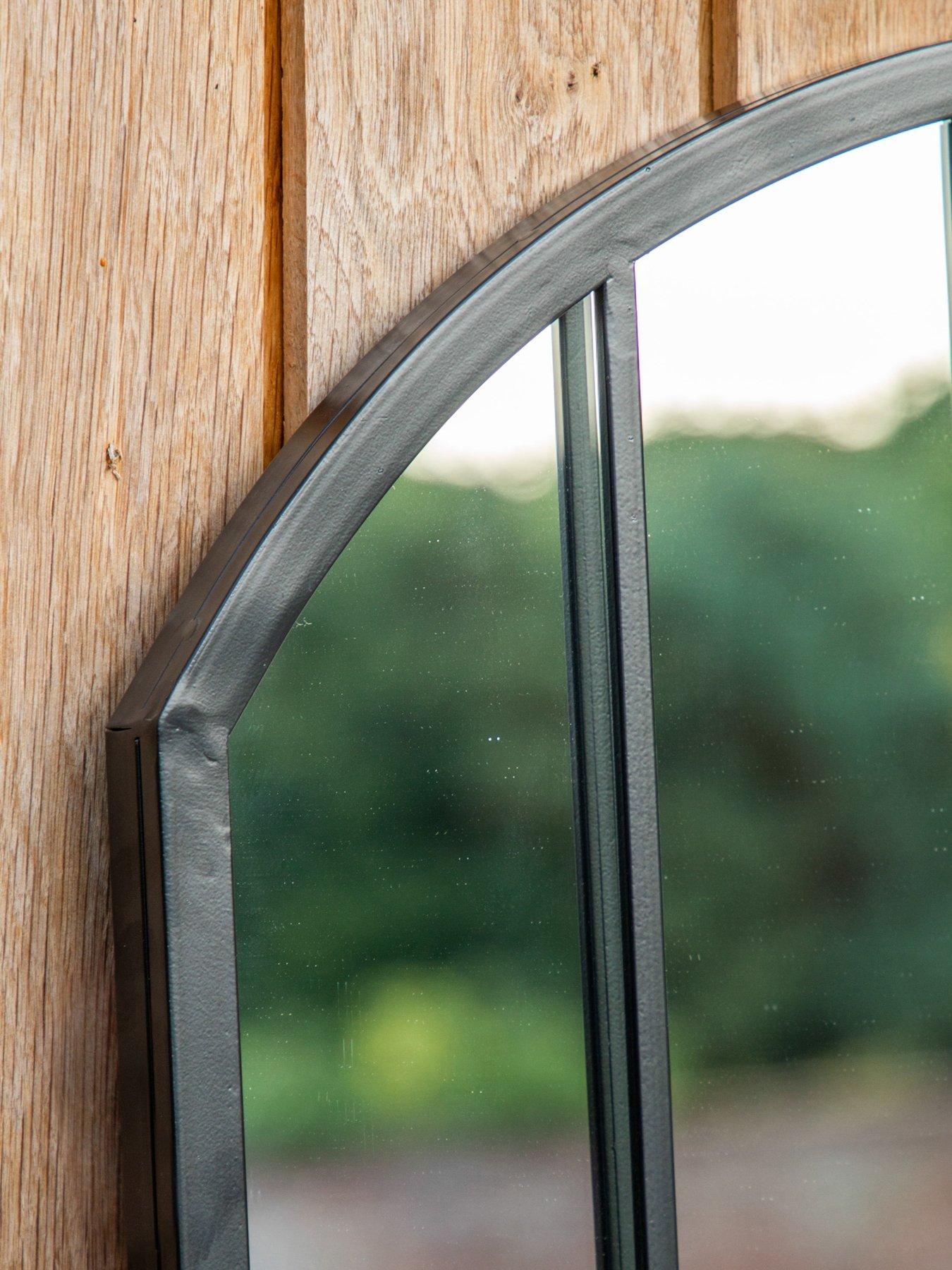  image of gallery-kemsley-outdoor-mirror-black-1400x650mm
