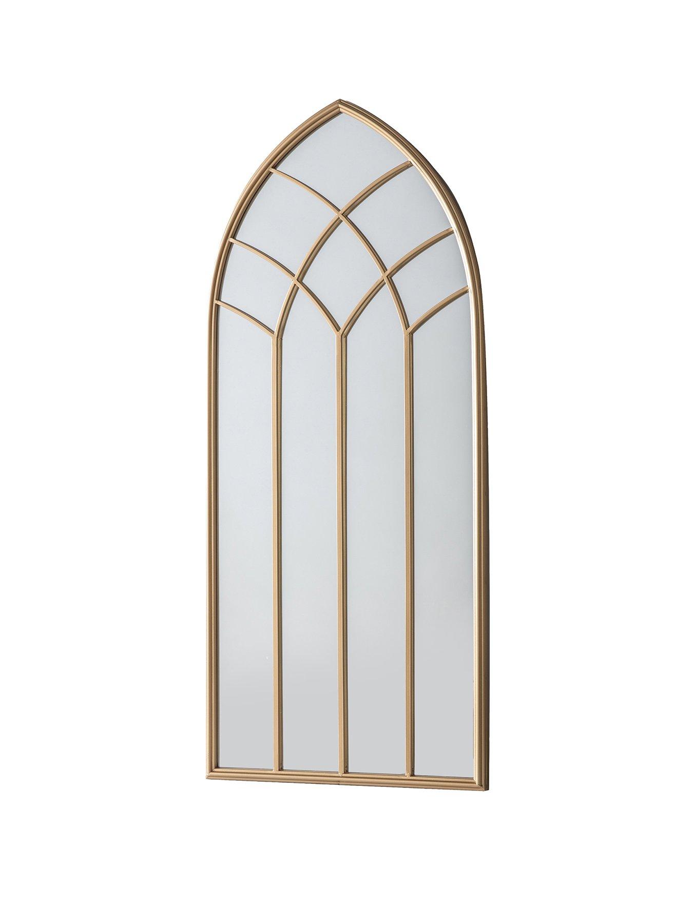 Image 2 of 5 of Gallery Direct Kirby Outdoor Mirror Gold 1150x500mm