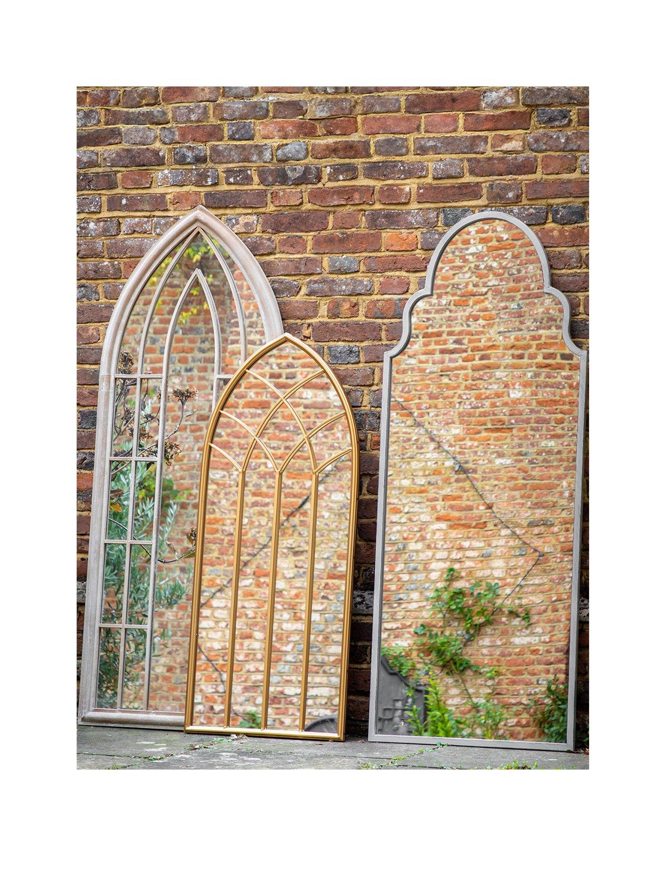 Image 3 of 5 of Gallery Direct Kirby Outdoor Mirror Gold 1150x500mm