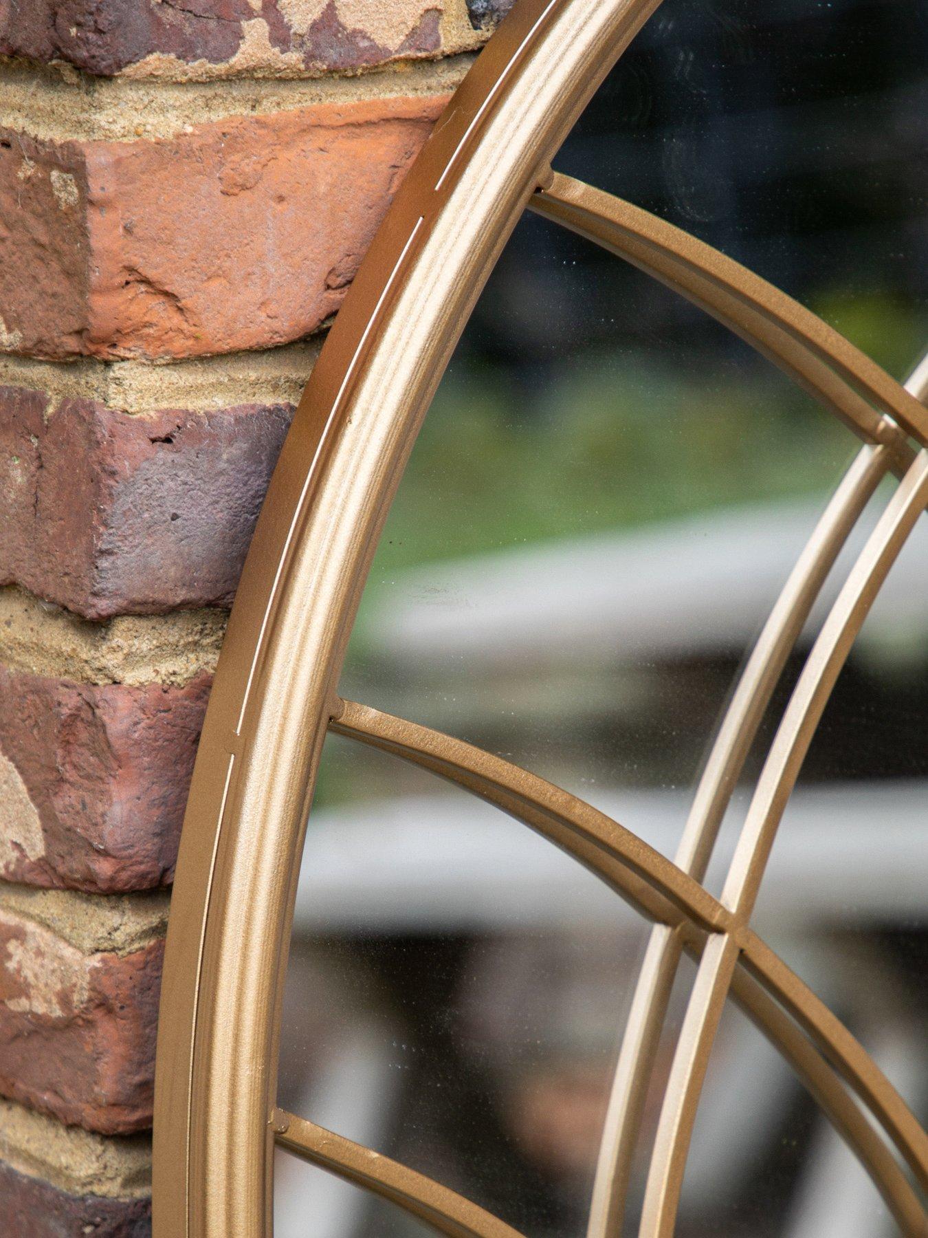 Image 4 of 5 of Gallery Direct Kirby Outdoor Mirror Gold 1150x500mm