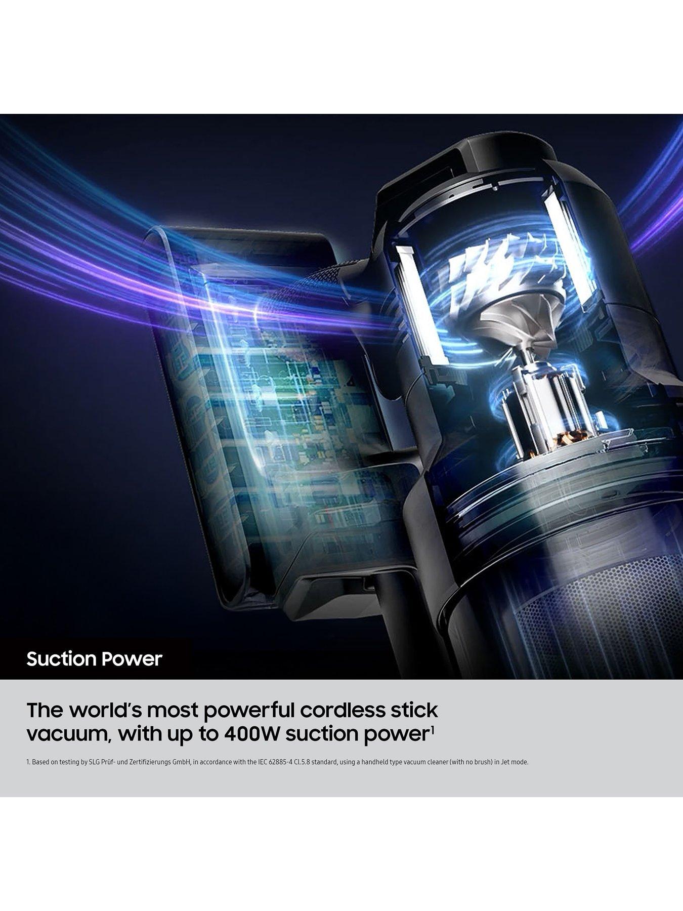  image of samsung-bespoke-jet-ai-ultra-max-400w-suction-power-smart-cordless-vacuum-cleaner-with-ai-cleaning-satin-black