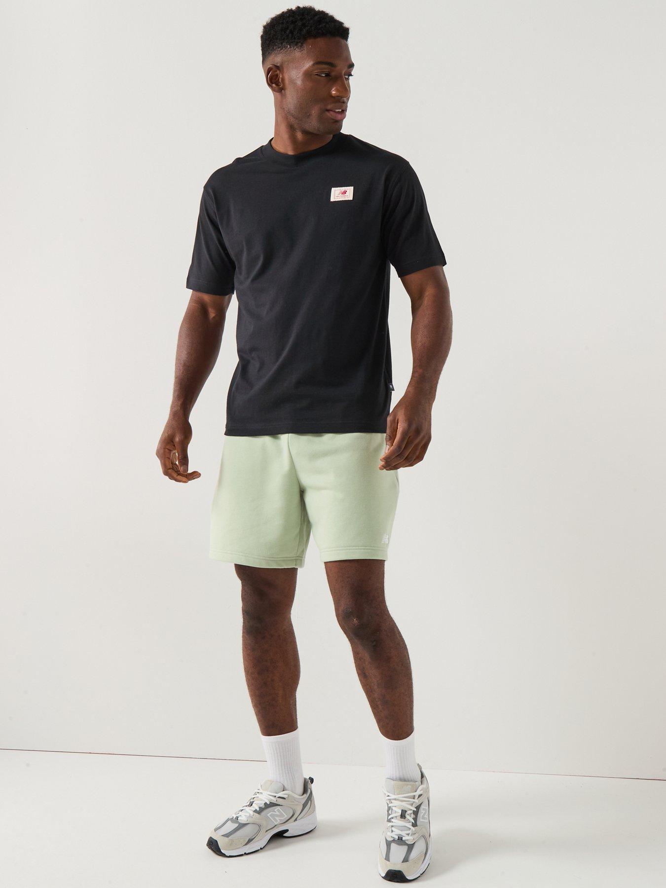 Image 3 of 5 of New Balance Mens Woven Label T-Shirt- Black