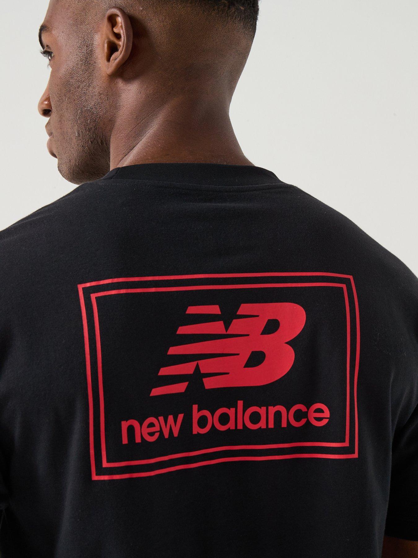 Image 5 of 5 of New Balance Mens Woven Label T-Shirt- Black