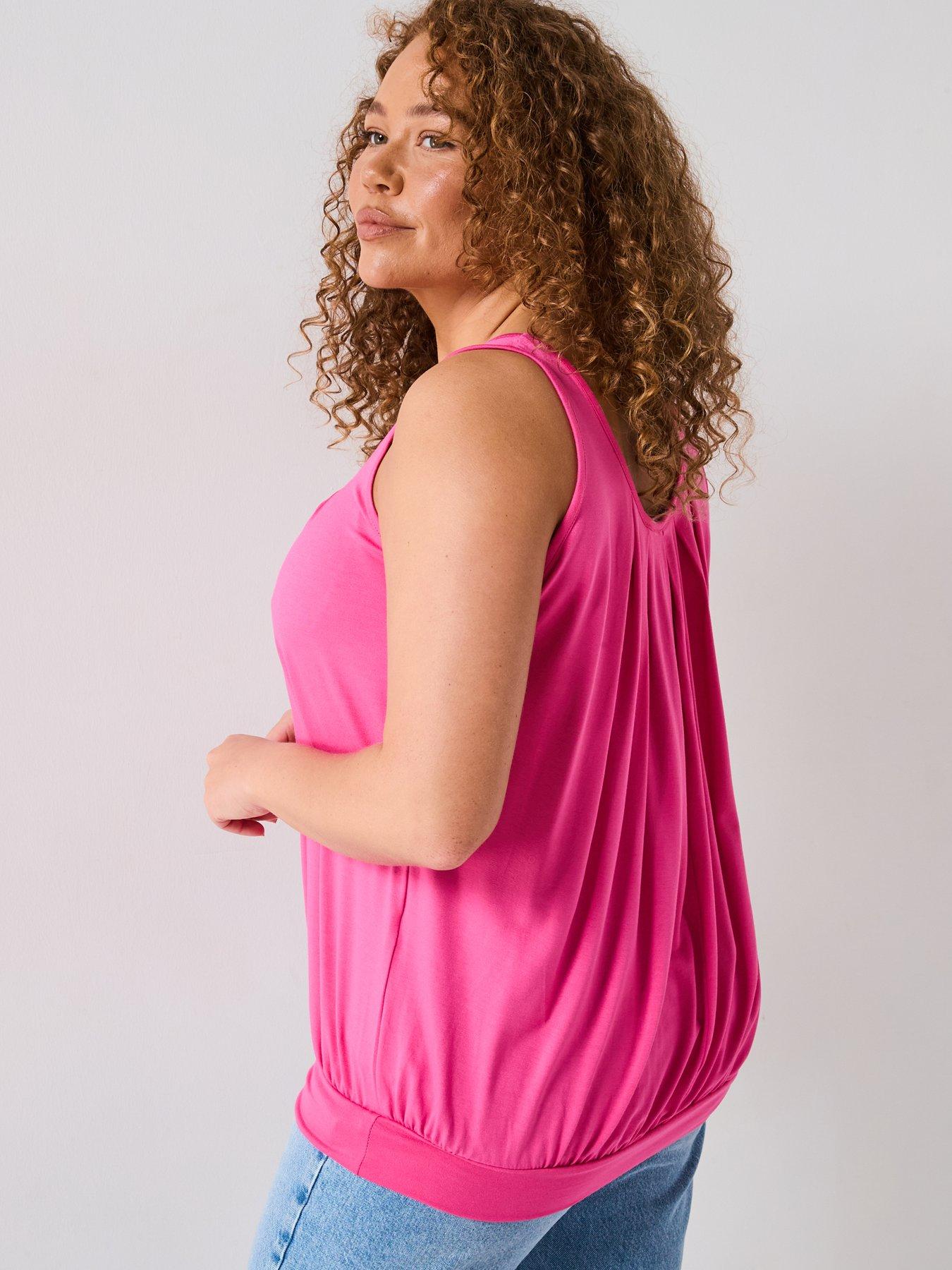Image 2 of 5 of V by Very Curve Banded Hem Vest - Pink