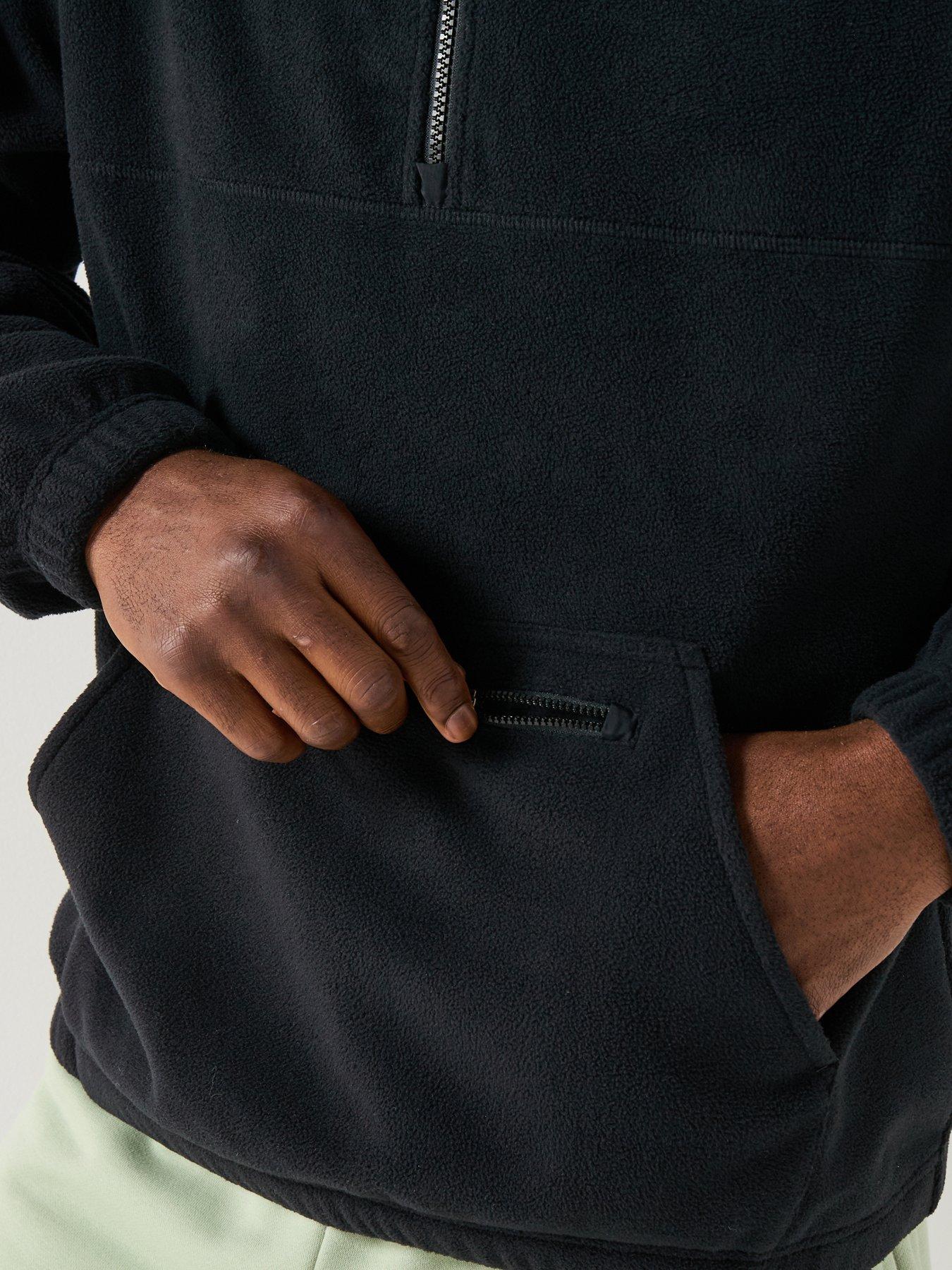  image of new-balance-mens-polar-fleece-12-zip-black