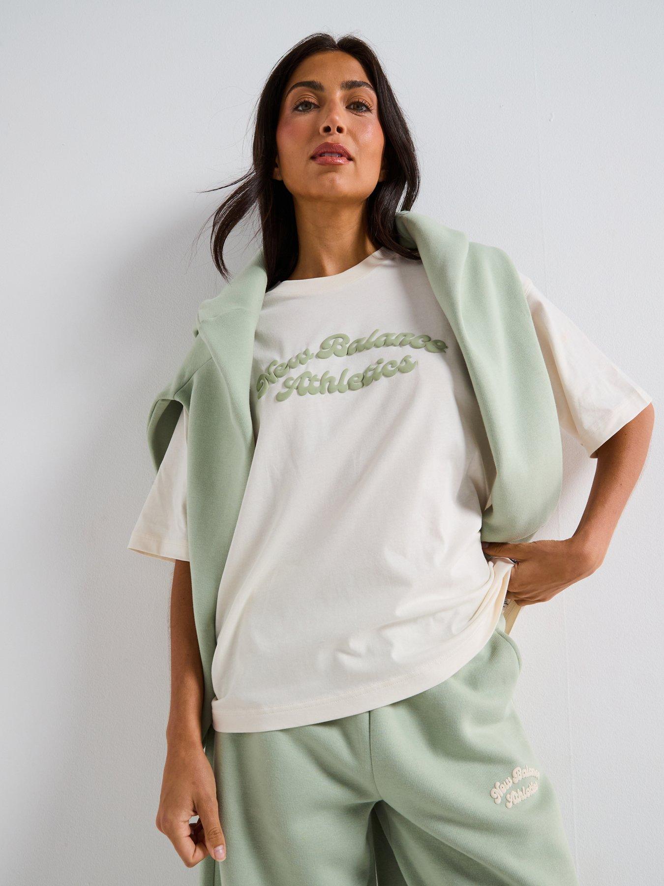 undefined Womens Linear Heritage Oversized T-shirt -beige