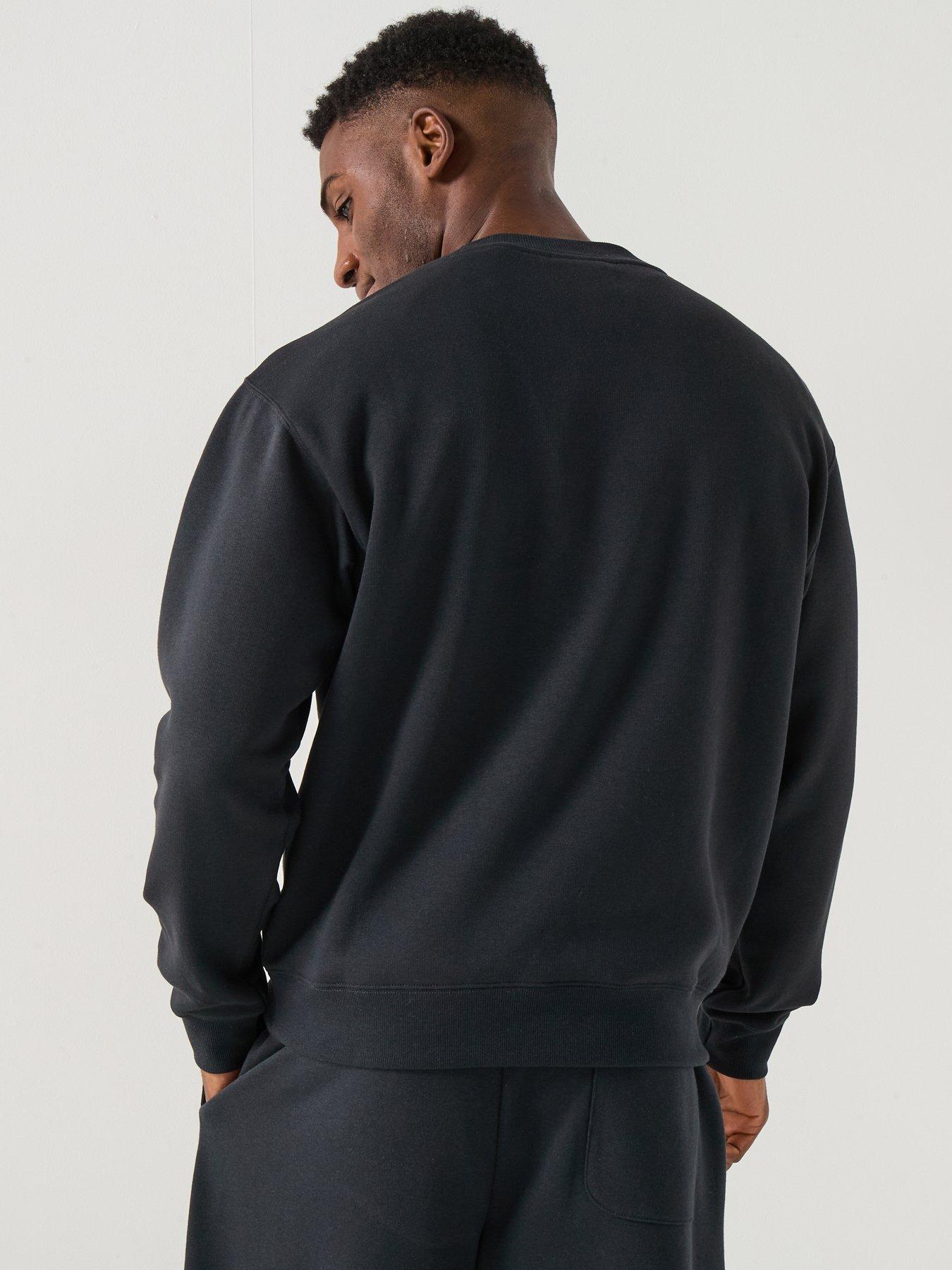 Image 2 of 5 of New Balance Mens Sports Essentials French Terry Crew - Black