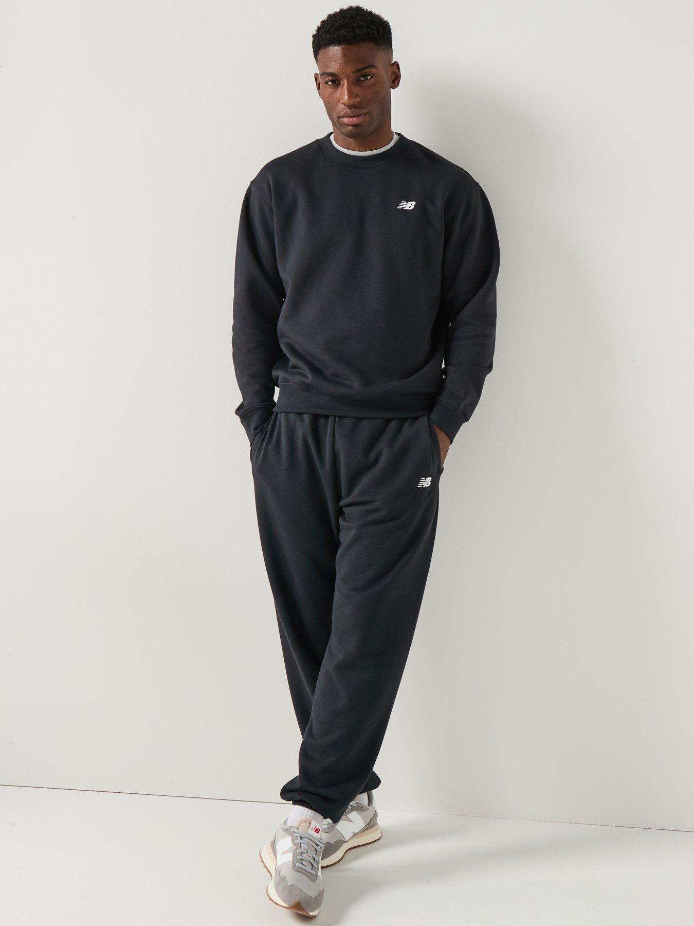 Image 3 of 5 of New Balance Mens Sports Essentials French Terry Crew - Black