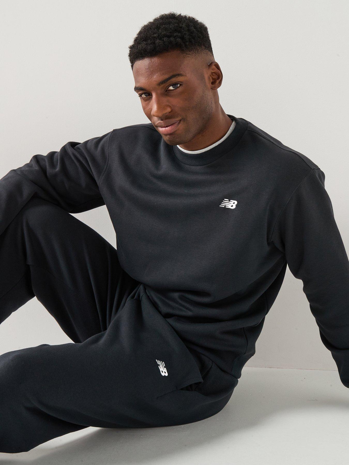 Image 5 of 5 of New Balance Mens Sports Essentials French Terry Crew - Black