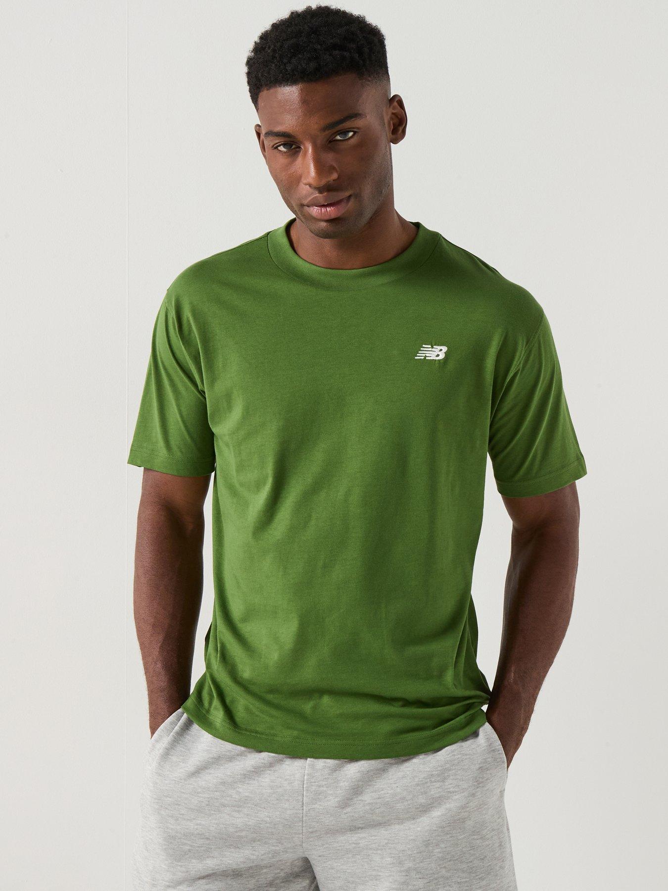 front image of new-balance-mens-sports-essential-cotton-t-shirt-green