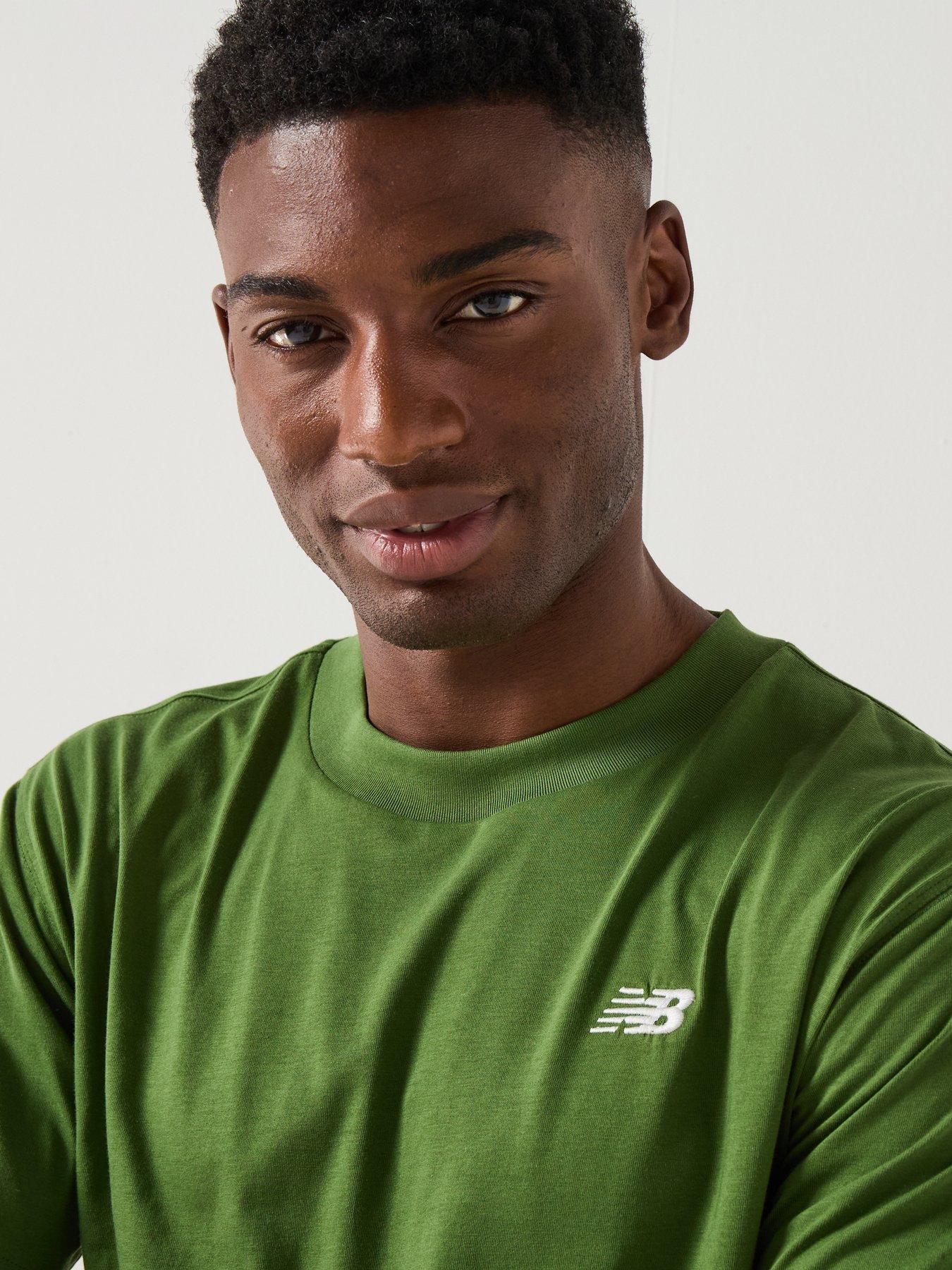  image of new-balance-mens-sports-essential-cotton-t-shirt-green