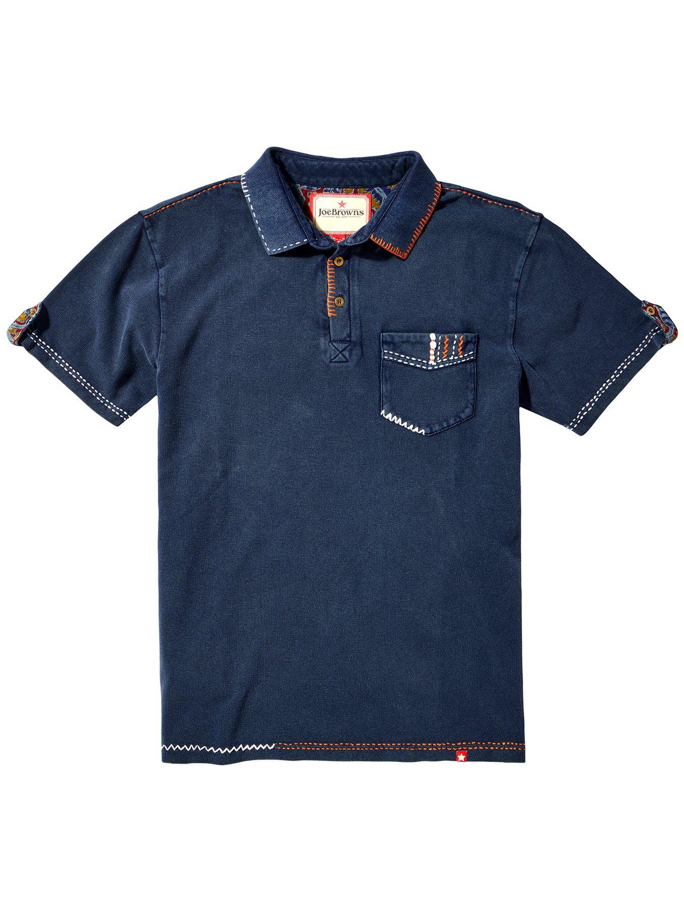  image of joe-browns-carefree-customised-pique-polo-shirt