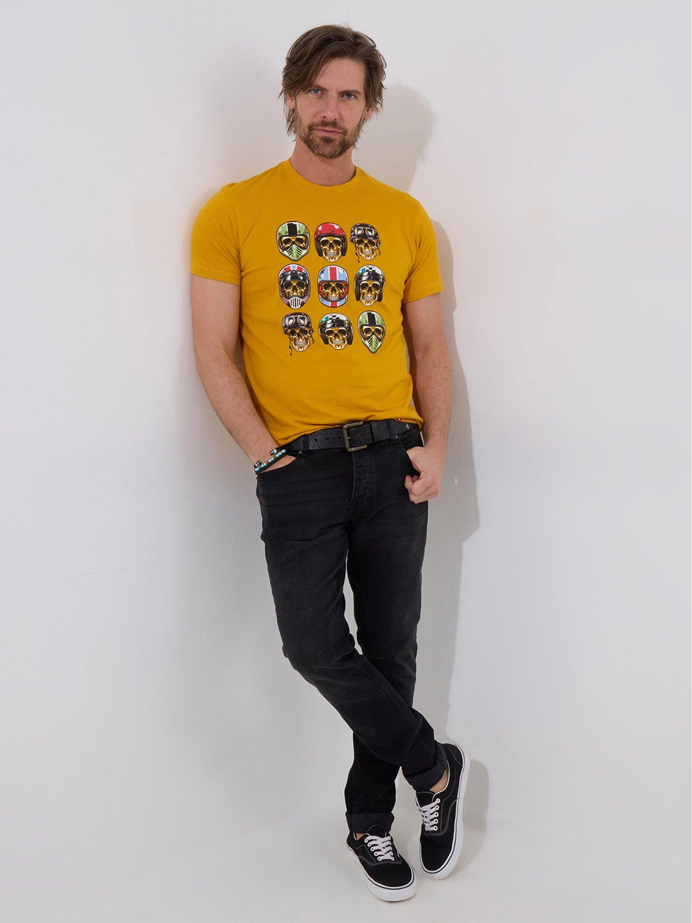  image of joe-browns-skull-art-t-shirt