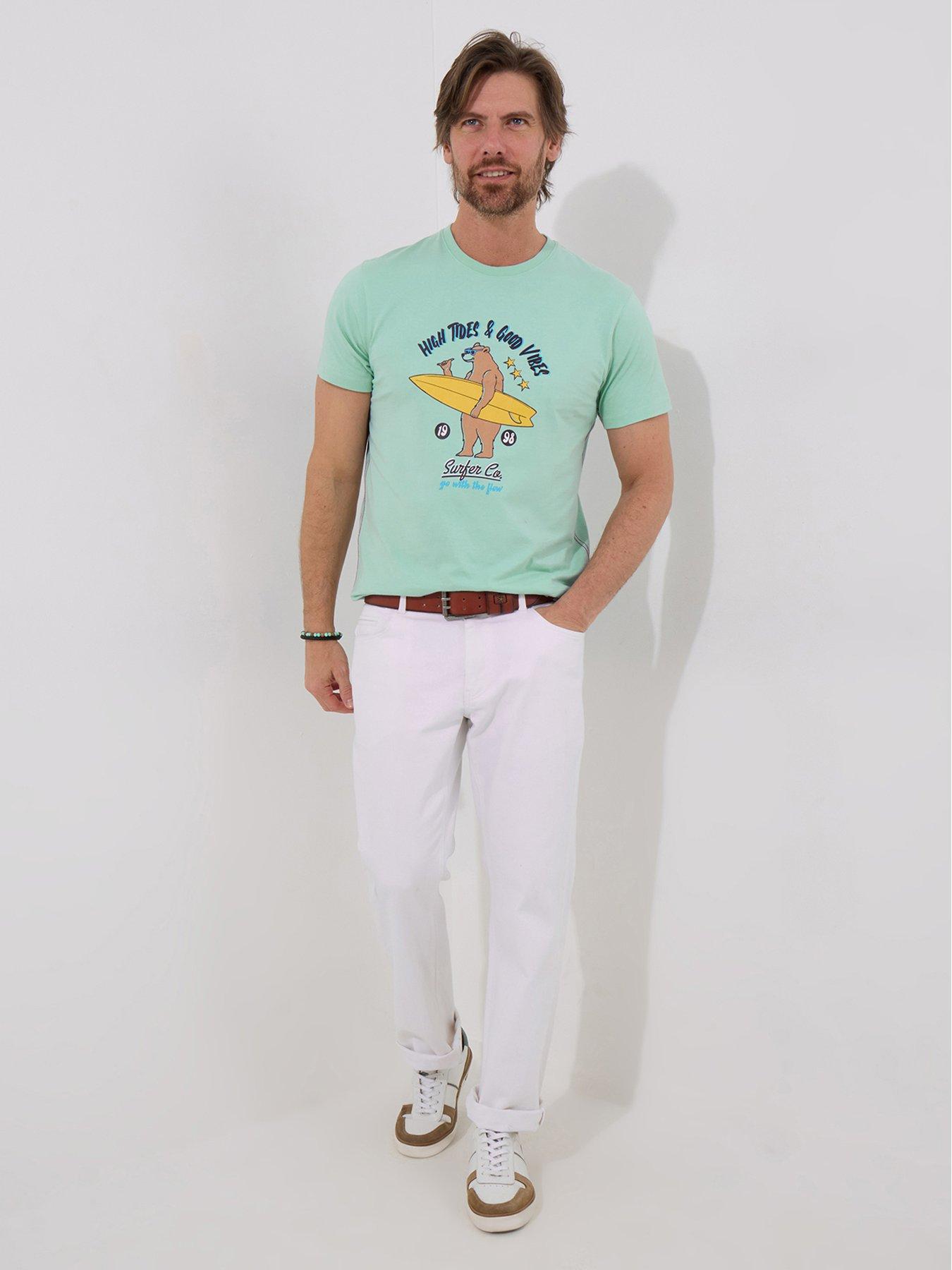 Image 3 of 5 of Joe Browns Bear And A Board T-Shirt - Blue